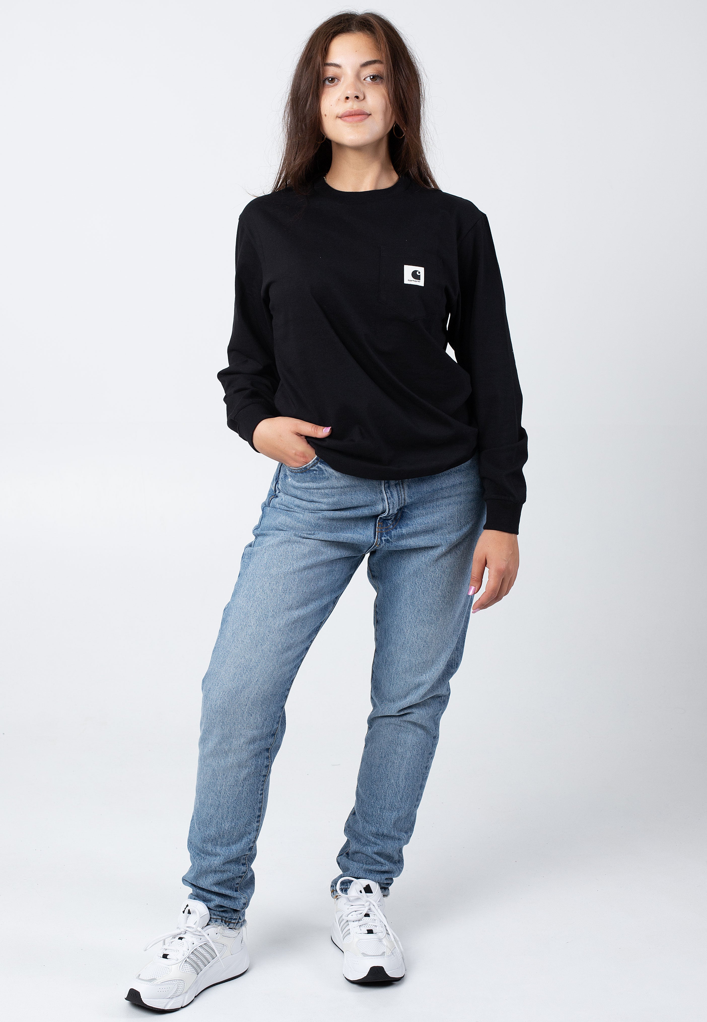 Carhartt WIP - W' Pocket Black - Longsleeve