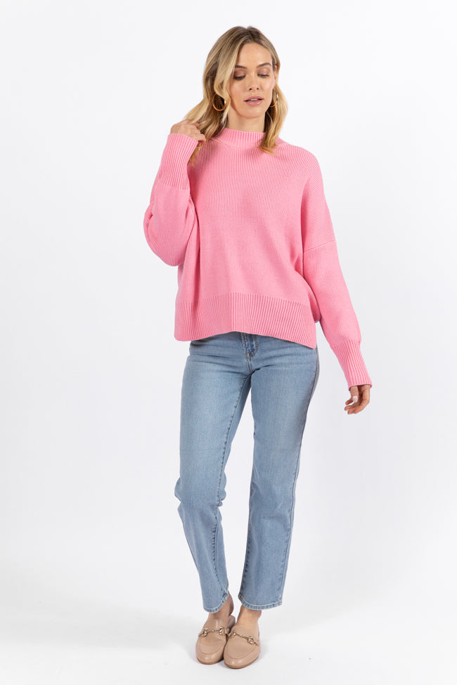 A Great Escape Pink Oversized Sweater FINAL SALE Classic