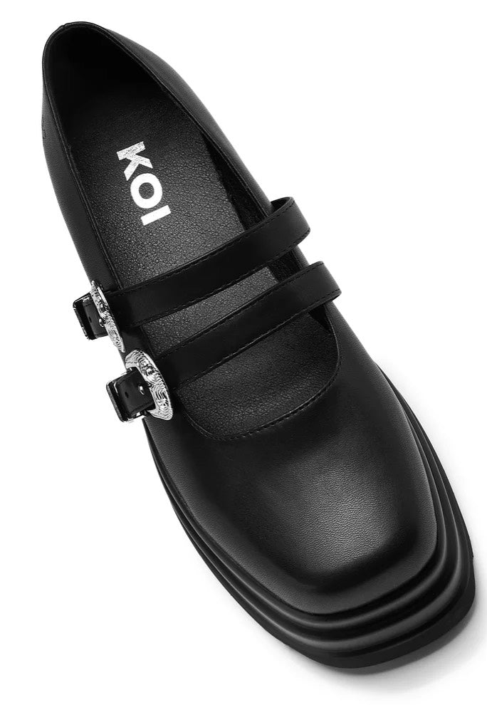 Koi Footwear - Damona Trident Ornate Buckle Mary Janes - Heels Outlet Cheap Online