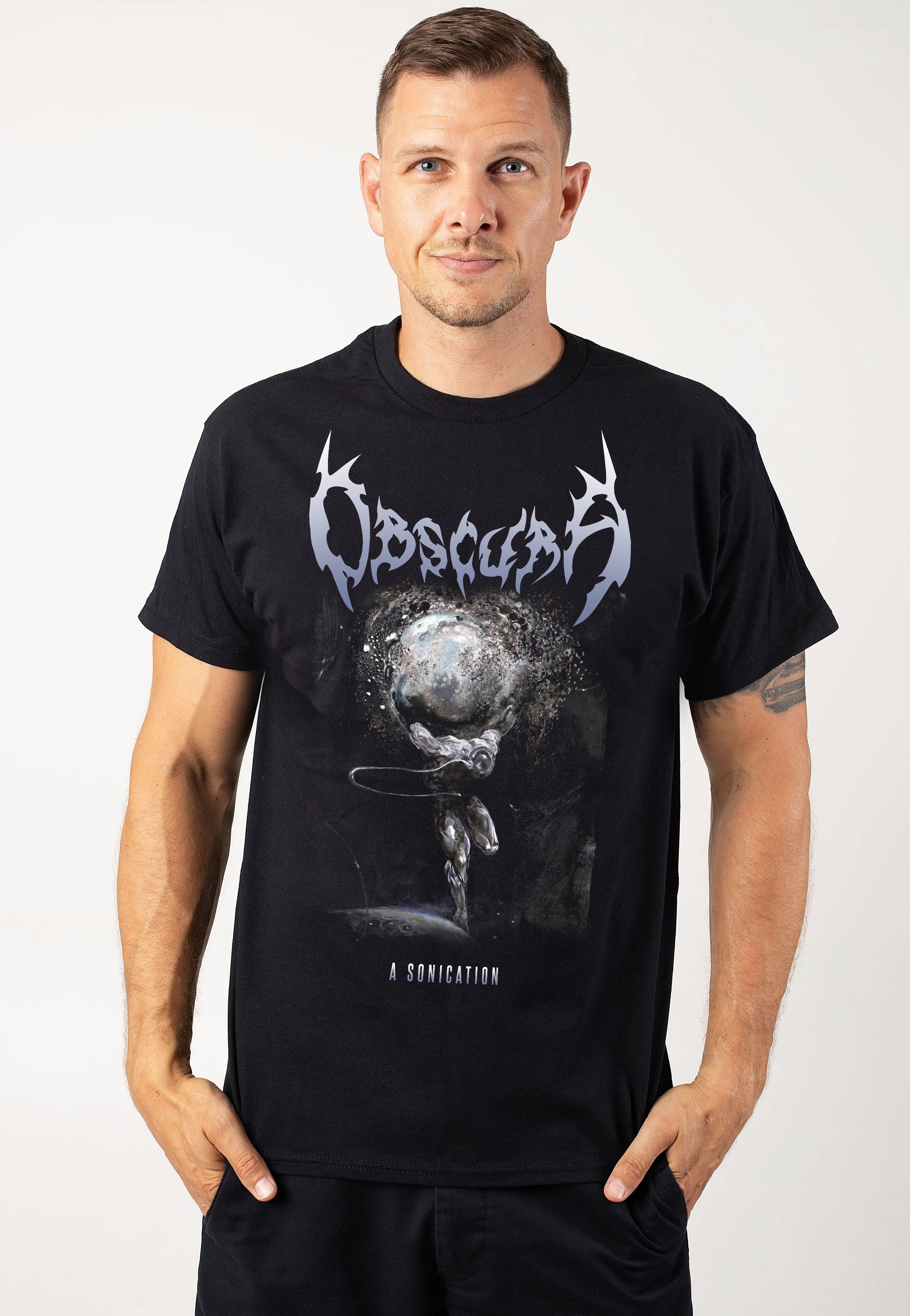 Obscura - A Sonication Cover  - T-Shirt Cheap Sale Good Selling