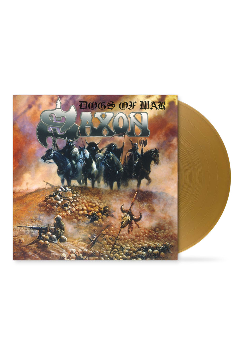 Saxon - Dogs Of War Gold Ltd. - Colored Vinyl Free Shipping With Credit Card