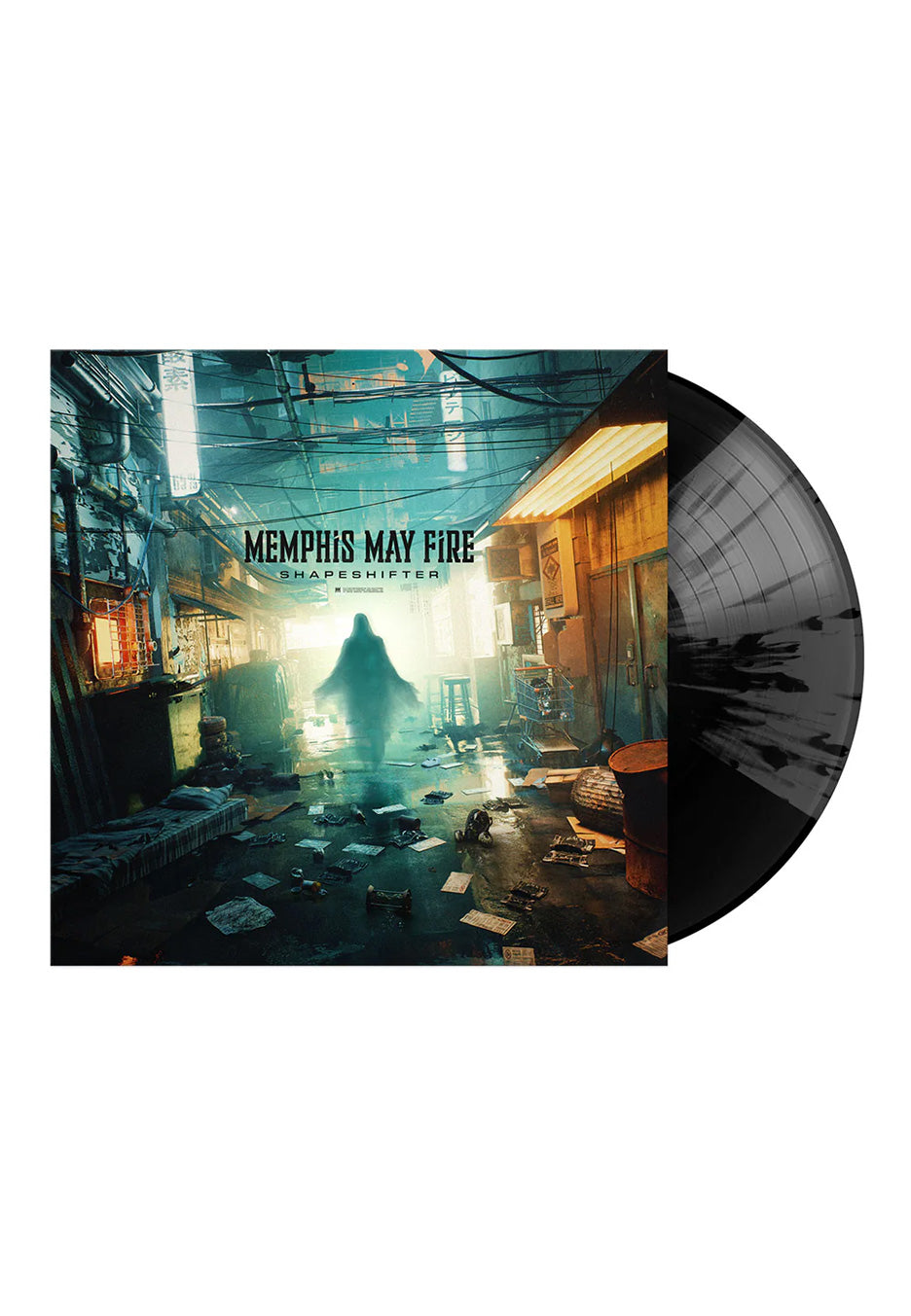 Memphis May Fire - Shapeshifter Black/Grey Quad w/ Black - Splattered Vinyl Buy Cheap Best Store To Get