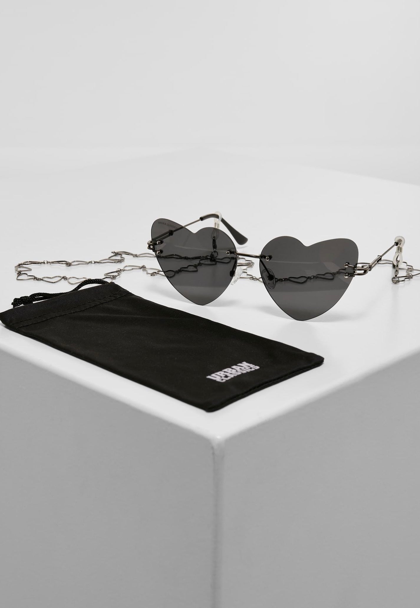 Urban Classics - Heart With Chains Black/Black - Sunglasses Clearance Store For Sale