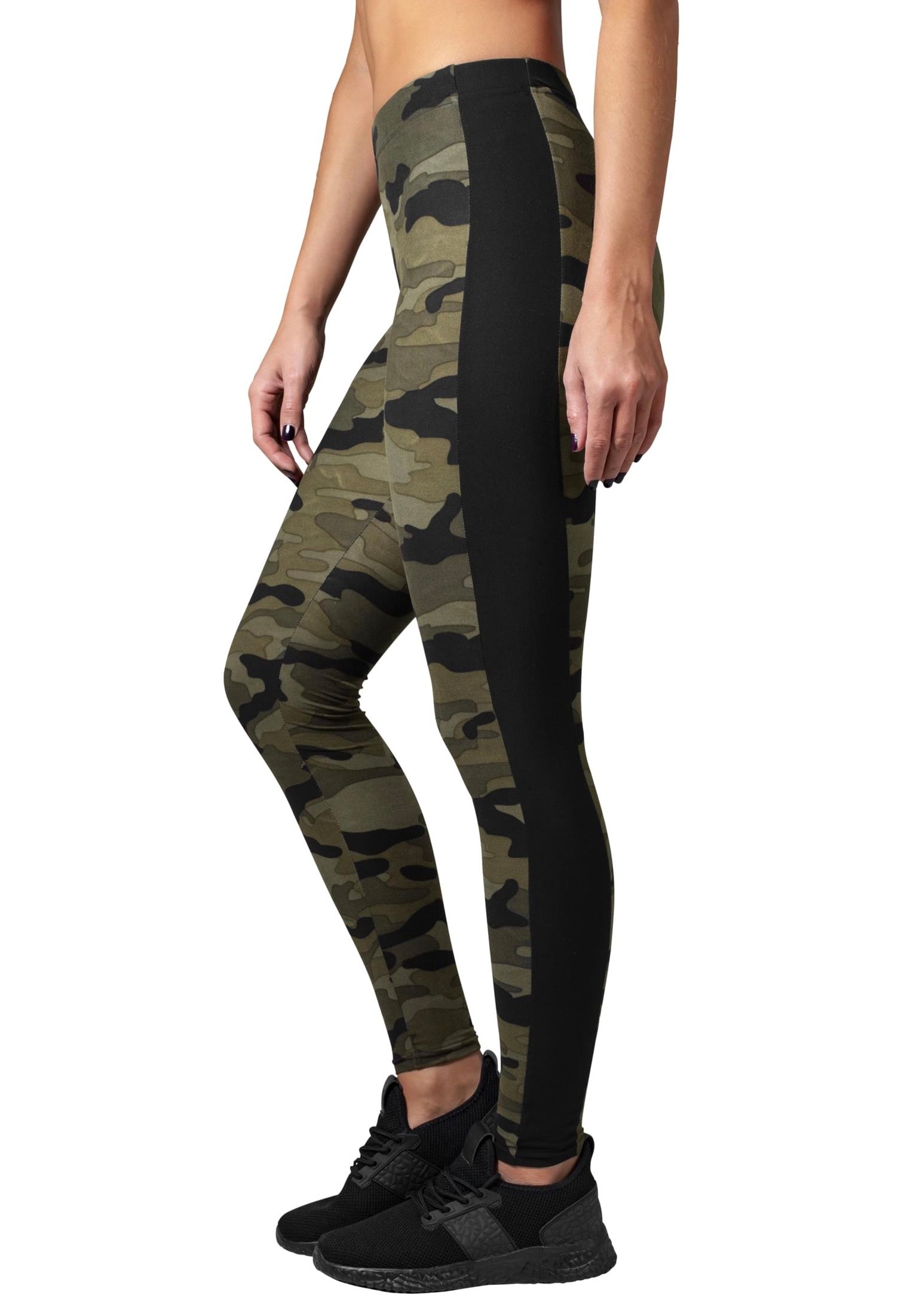 Urban Classics - Ladies Stripe Woodcamo/Black - Leggings Enjoy For Sale