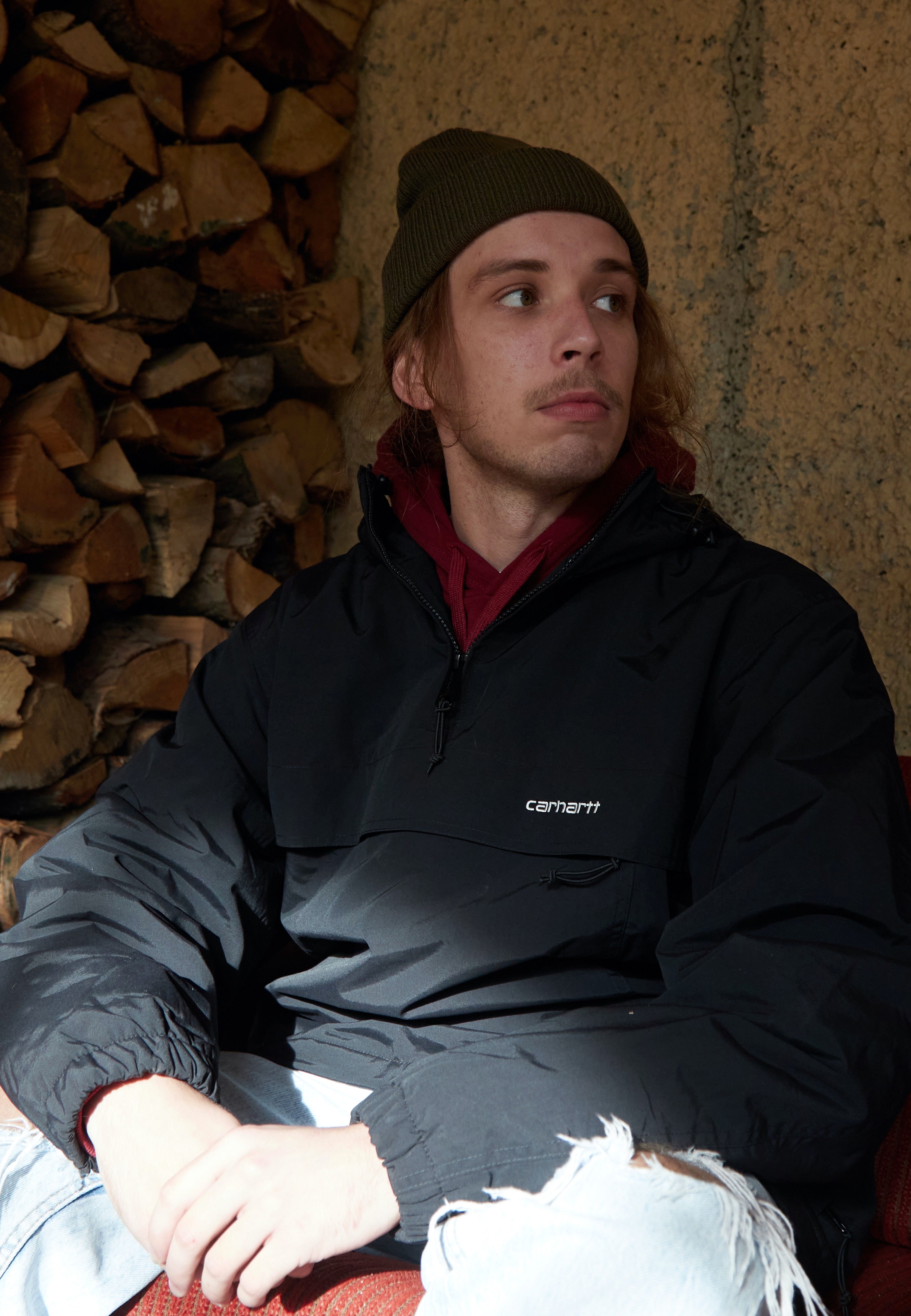 Carhartt WIP - Windbreaker Black/White - Jacket Cheap Purchase