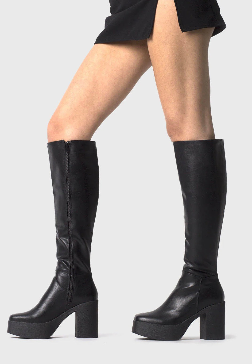 Lamoda - Slick Nicks Wide Calf Platform Knee High Boots - Girl Shoes Lowest Pice Cheap Pice