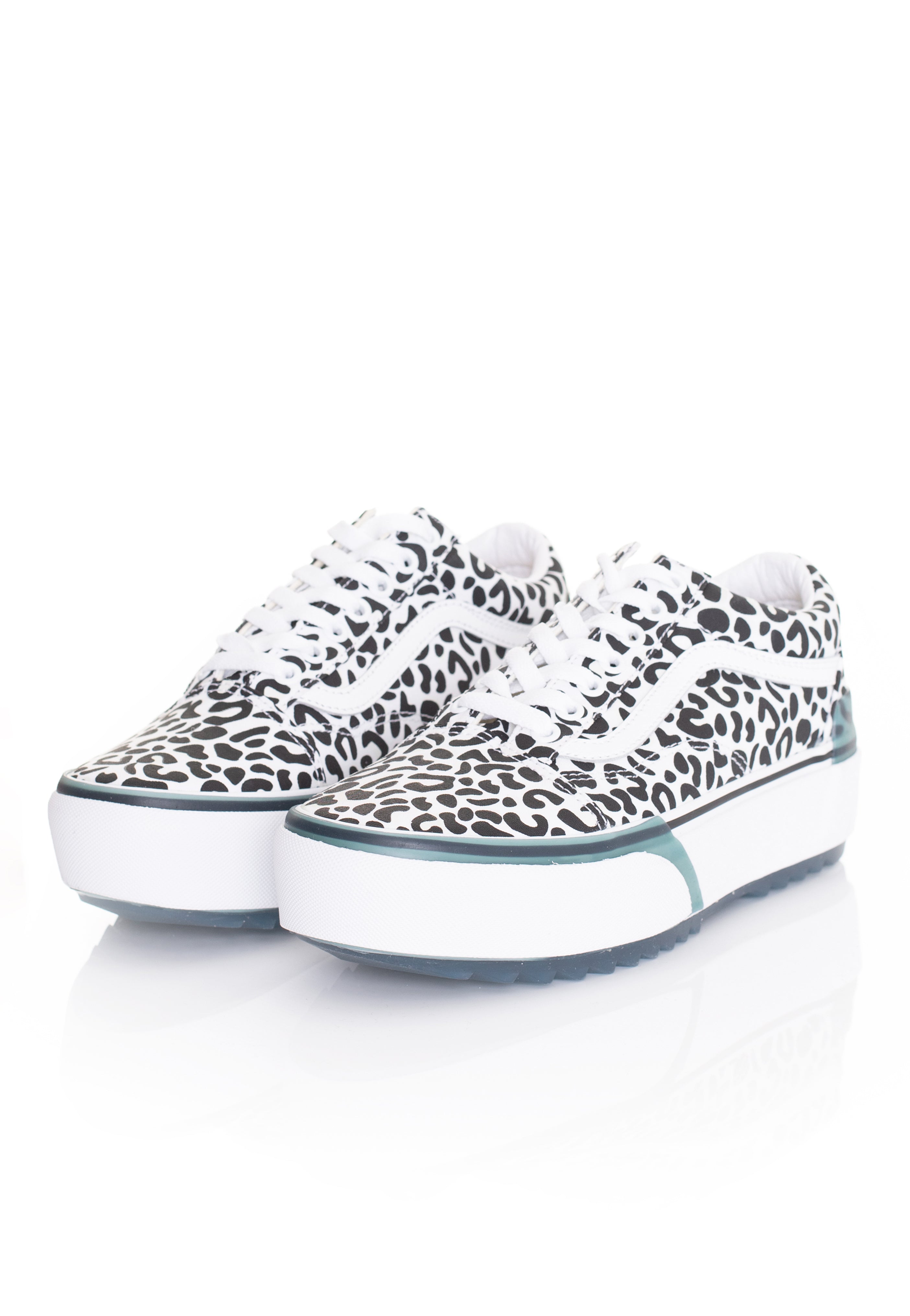 Vans - Old Skool Stacked (Uv Ink) Leopard/True White - Girl Shoes Buy Cheap With Paypal