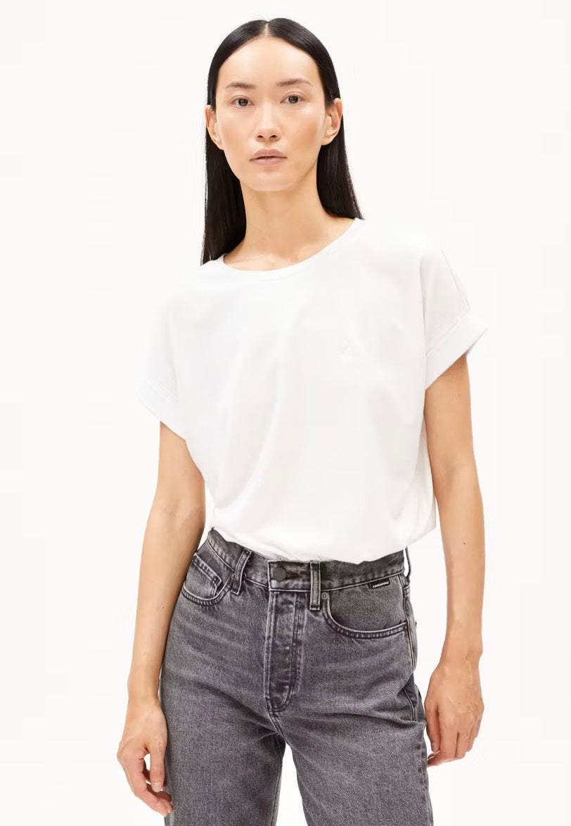 Armedangels - Idaara Circular Used White - T-Shirt Outlet Cheap Pices