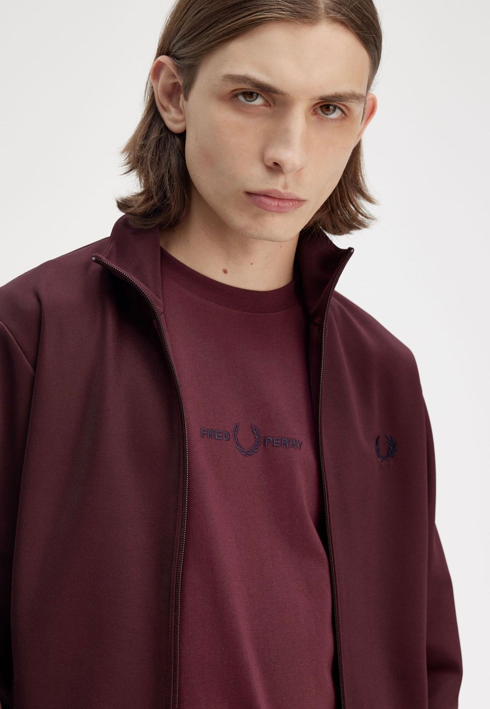 Fred Perry - Track Oxblood - Track Jacket Outlet Choice