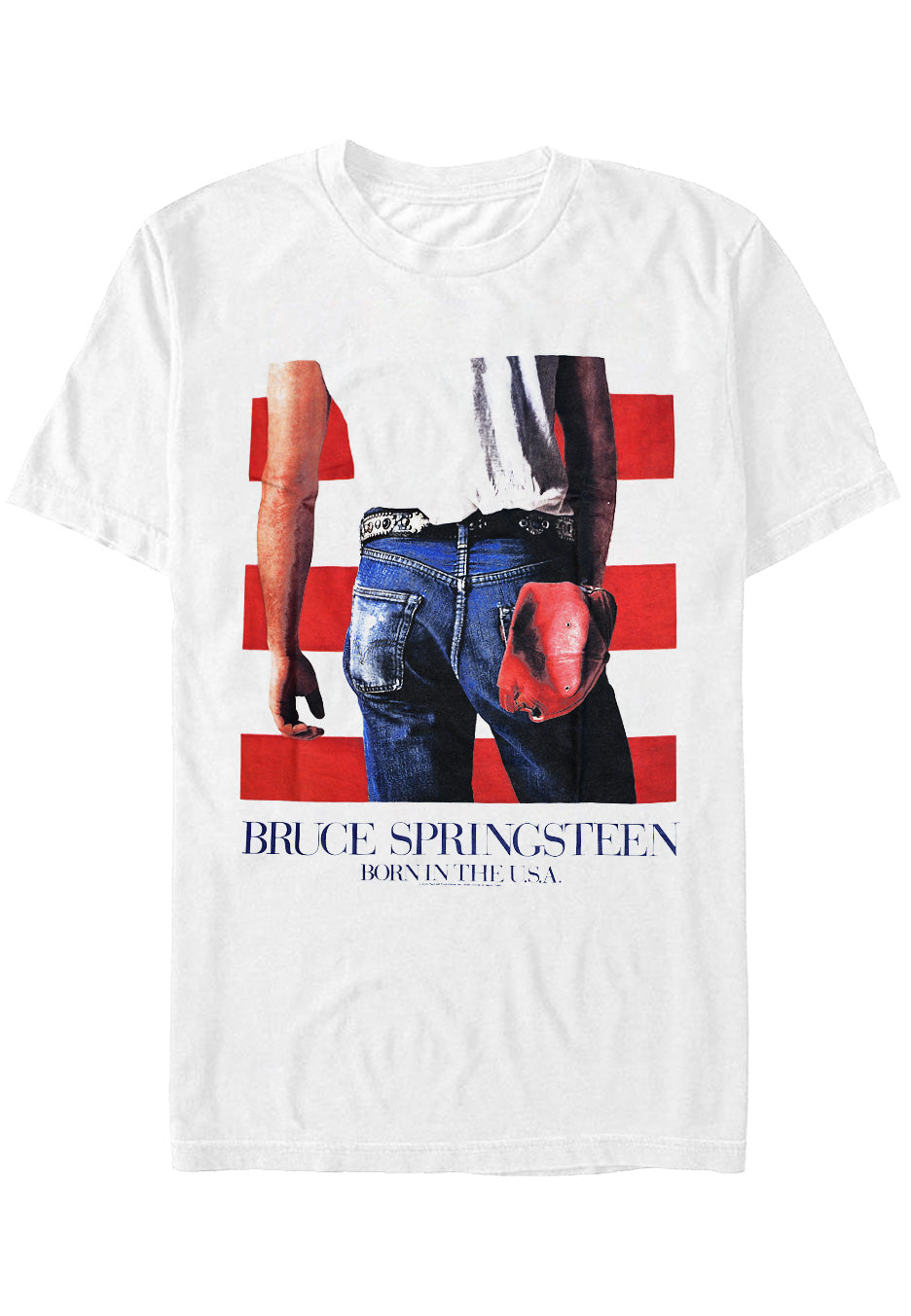 Bruce Springsteen - Born In The USA White - T-Shirt Outlet Best Pices