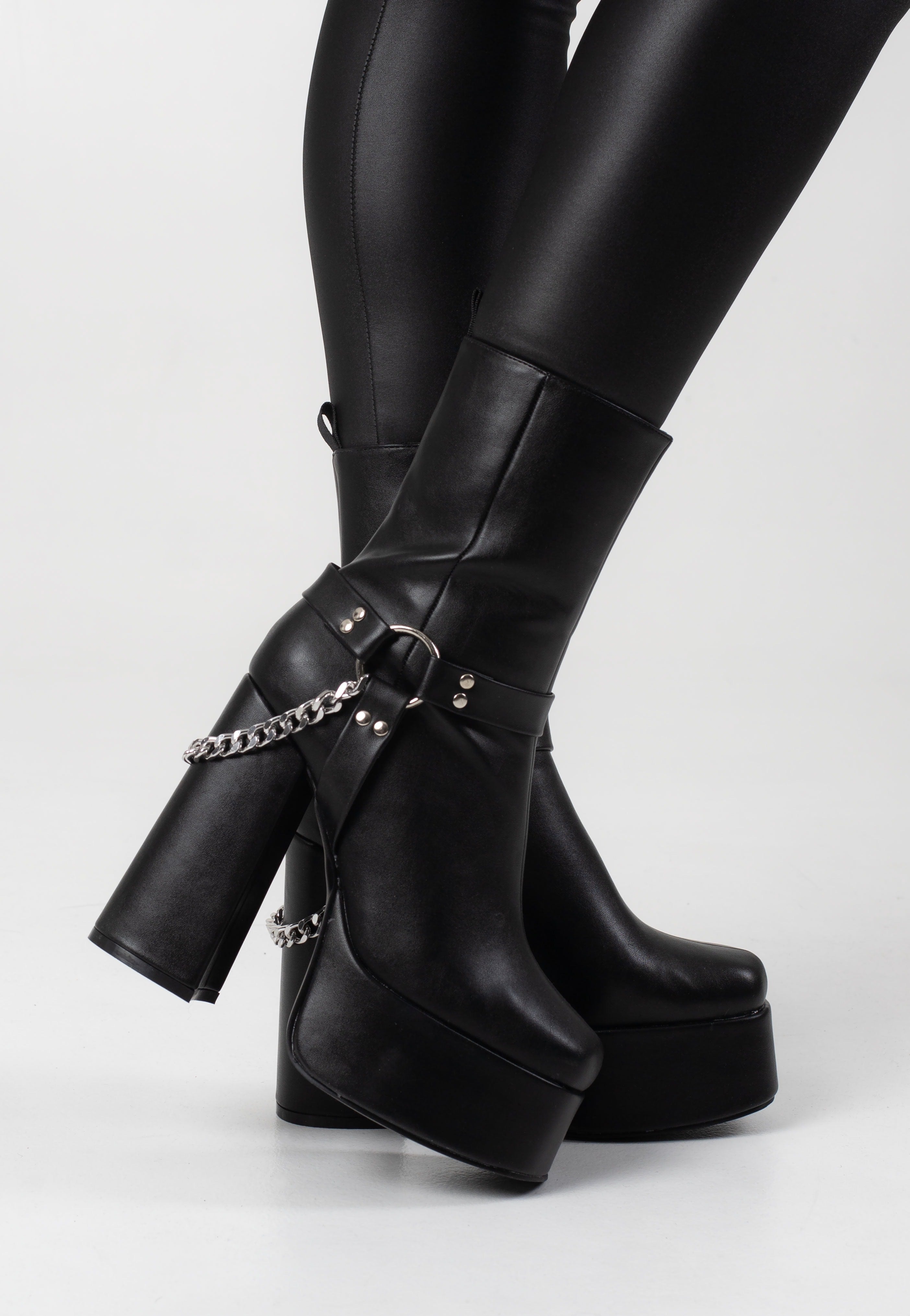 Koi Footwear - Natron Platform Heeled Chain - Girl Shoes Free Shipping Marketable