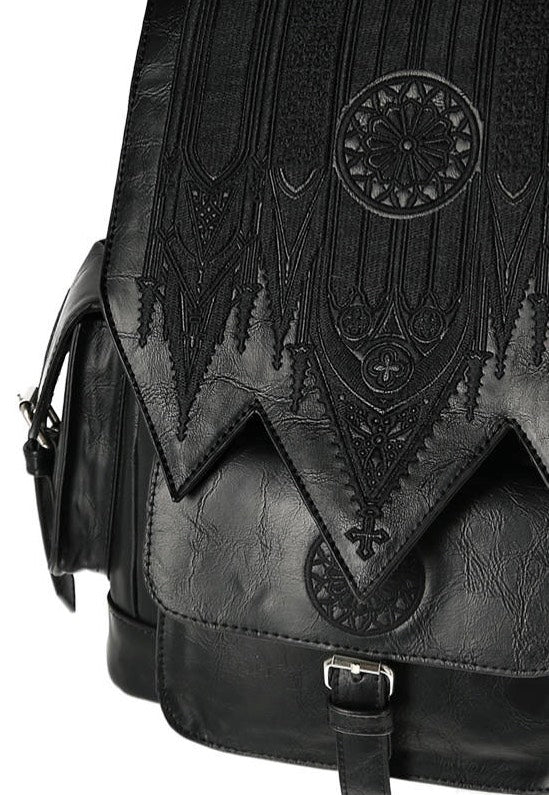 Restyle - Gothic Rosette Cathedral Embroidery Black - Backpack Cheap Nicekicks