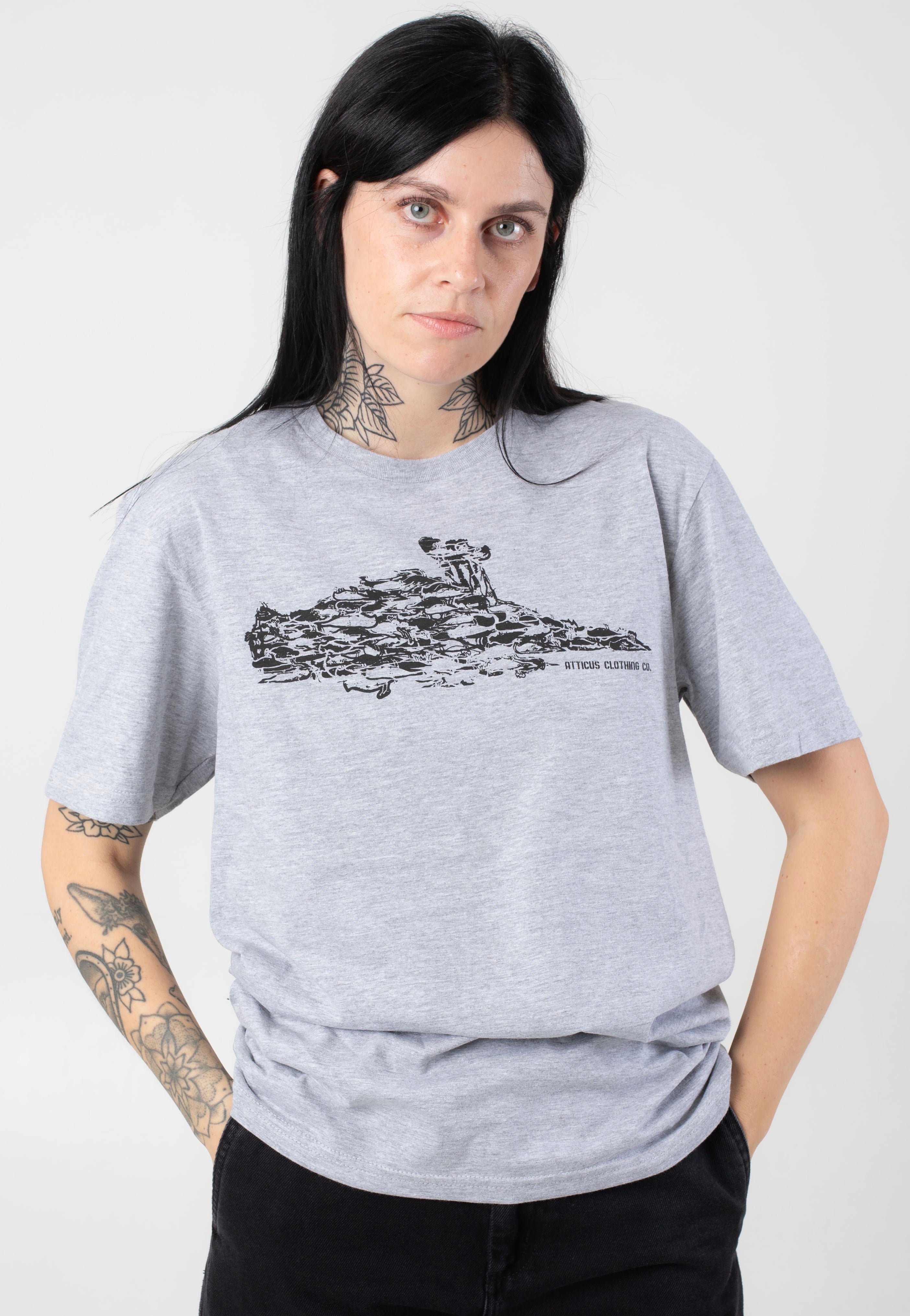 Atticus - Mess Heather Grey - T-Shirt Buy Cheap 2025