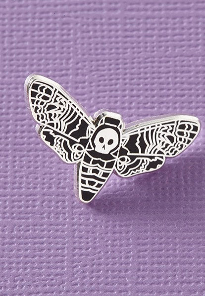 Punky Pins - Death Head Moth Enamel - Pin Low Pice Fee Shipping Cheap Online