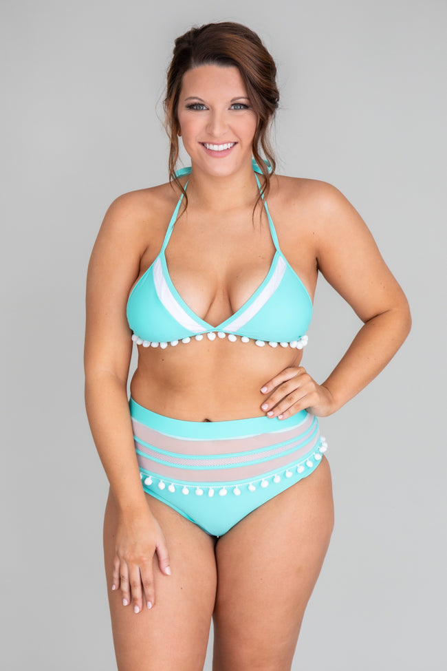 Sailing Through Paradise Mint Bikini Top FINAL SALE Outlet Recommend