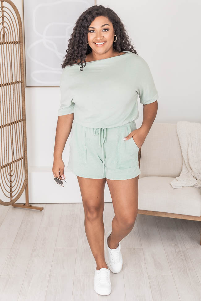 Truthfully Trendy Mint Romper FINAL SALE Free Shipping Outlet Store