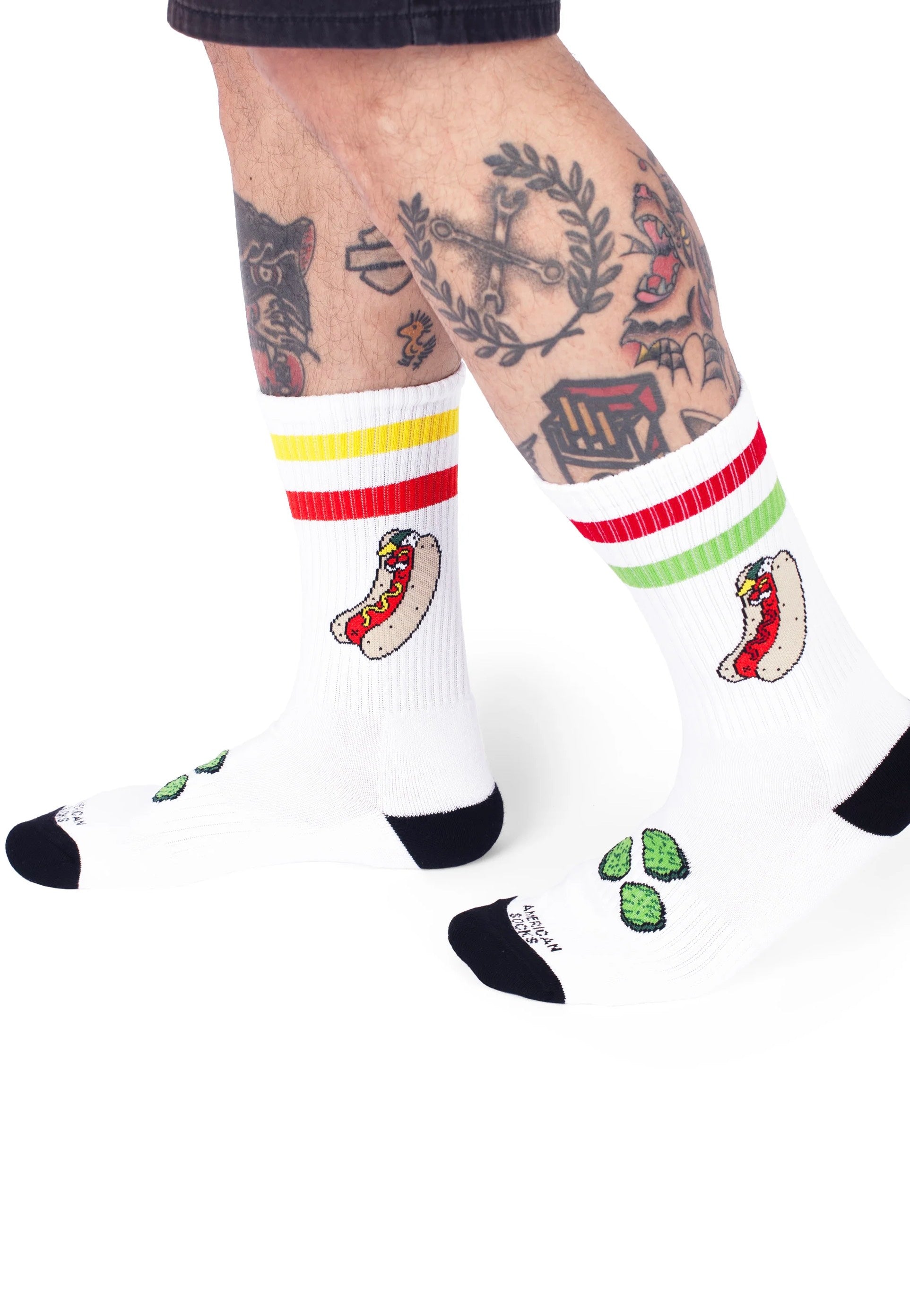 American Socks - Hot Dog Mid High White - Socks Buy Cheap Hot Sale