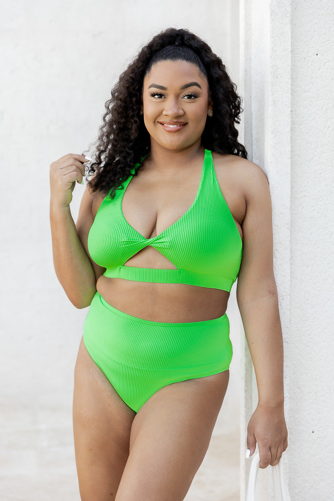 Green with Envy Lime Green Bikini Bottoms FINAL SALE Cheapest