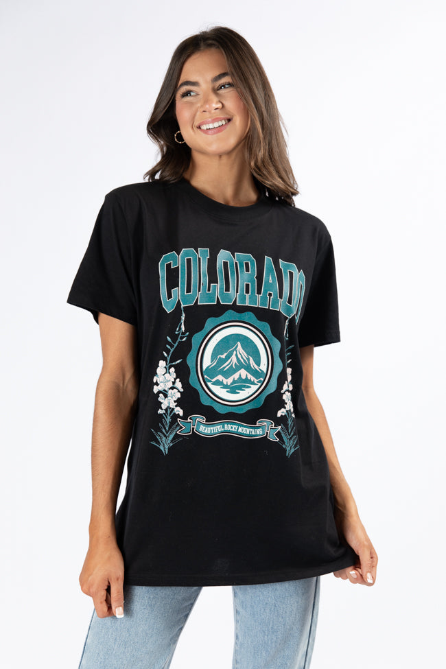 Colorado Black Oversized Graphic Tee Comfortable Online