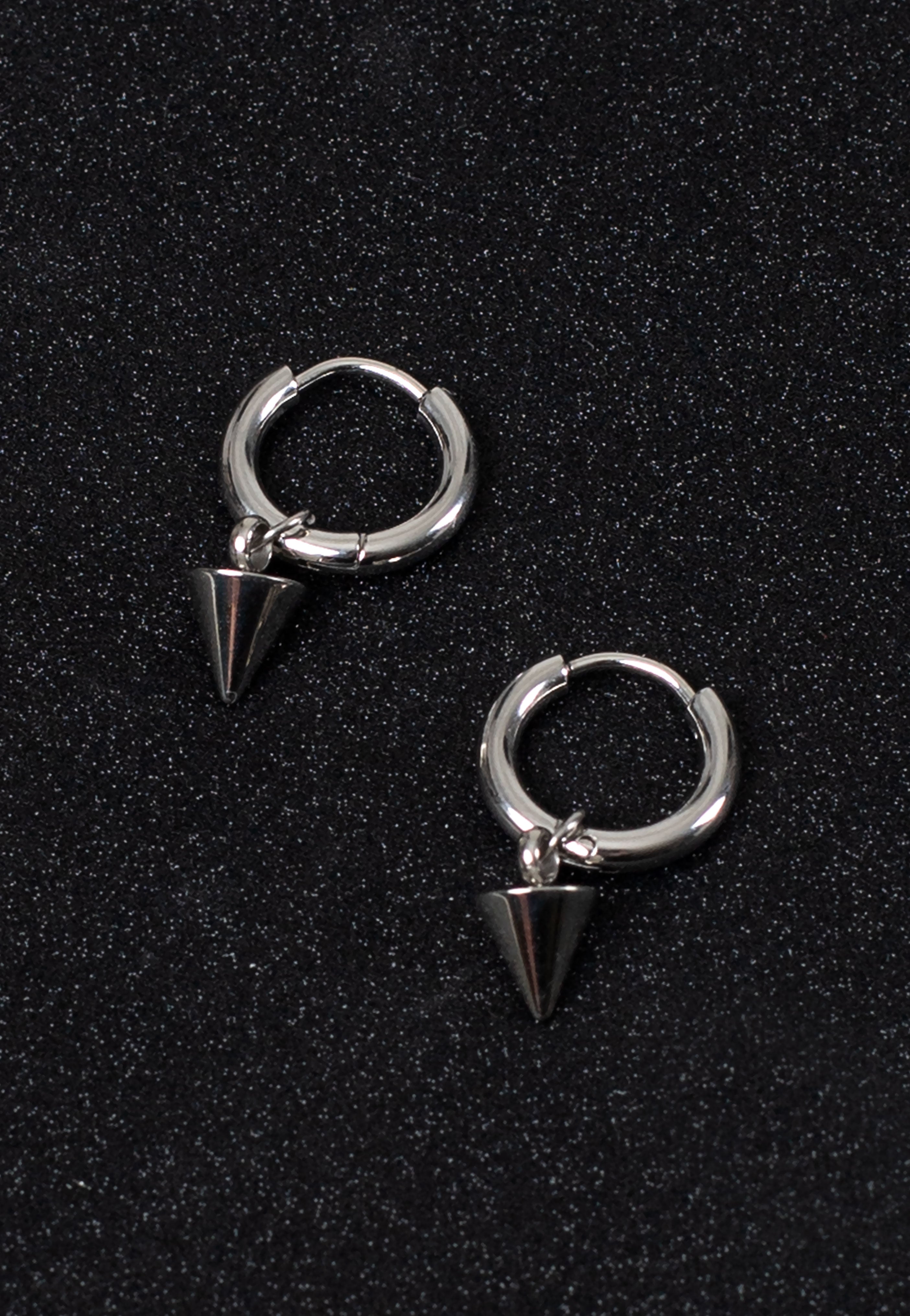 Wildcat - Little Short Spike Silver - Earrings Free Shipping Wiki