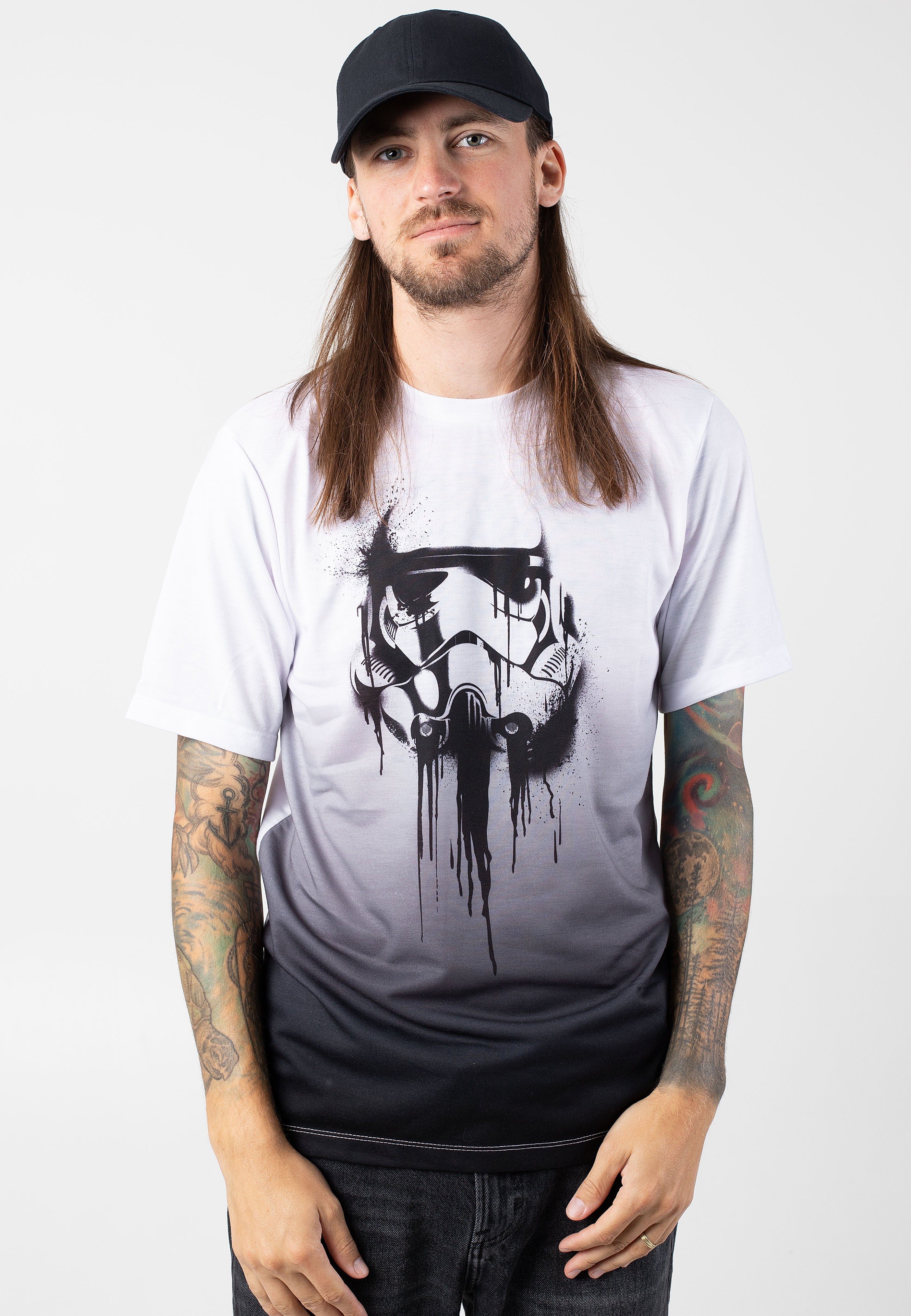 Star Wars - Stormtrooper Ink White Dip Dye - T-Shirt Really For Sale