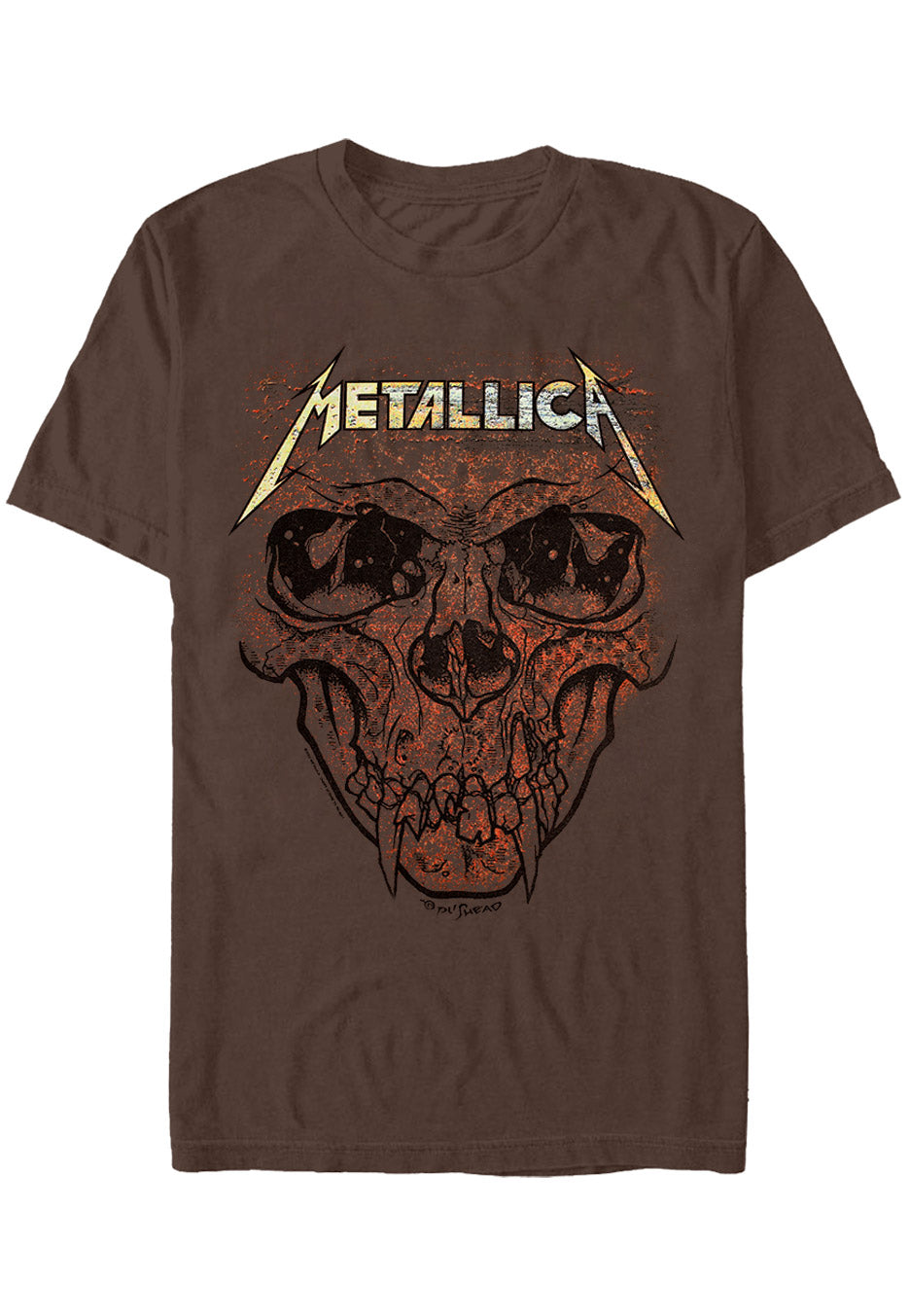 Metallica - Pushead Rusted Charcoal - T-Shirt Pices Online