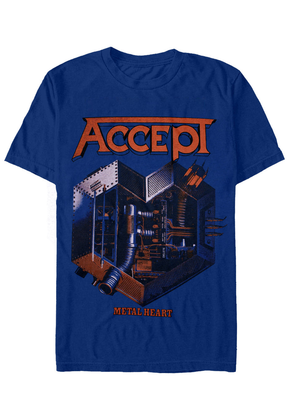 Accept - Metal Heart 2 Blue - T-Shirt Best Sale Online