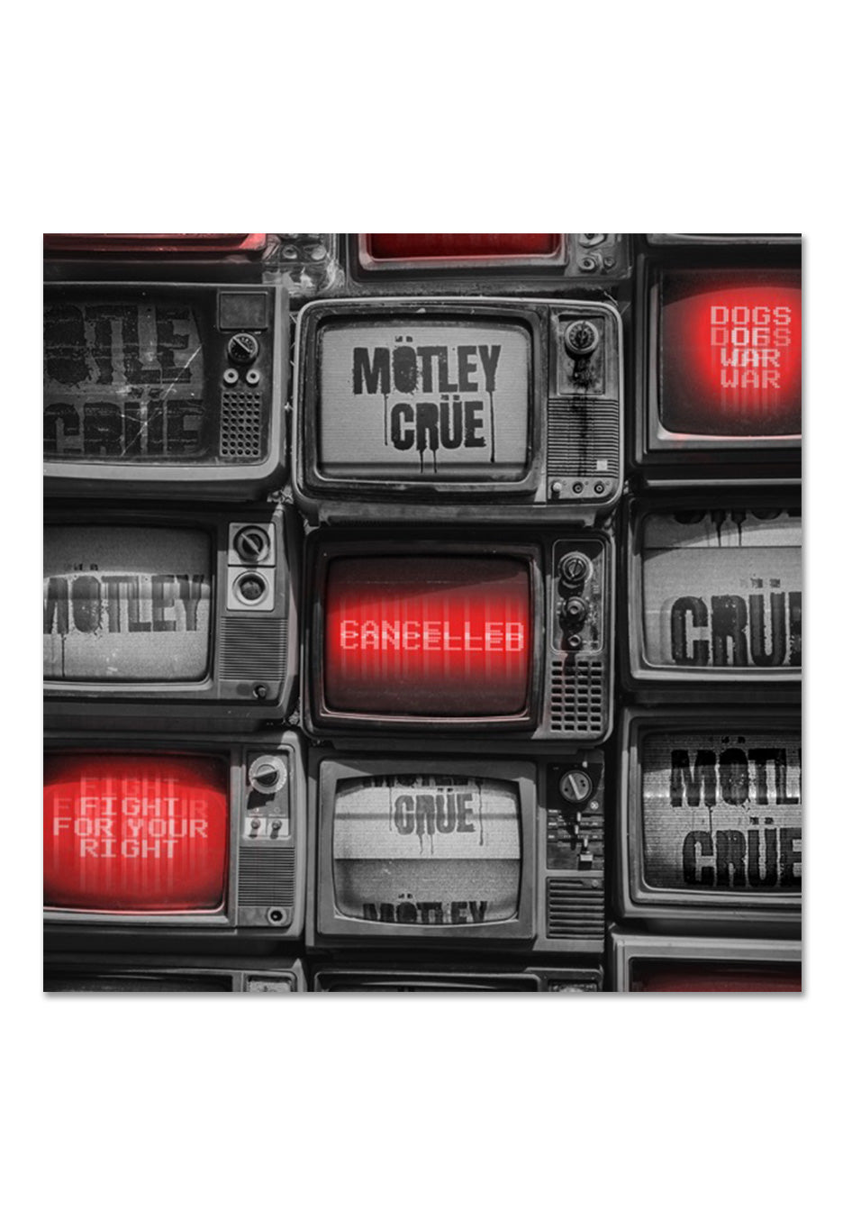 Mtley Crüe - Cancelled Ltd. Red w/ Black - Splattered Vinyl Best Seller