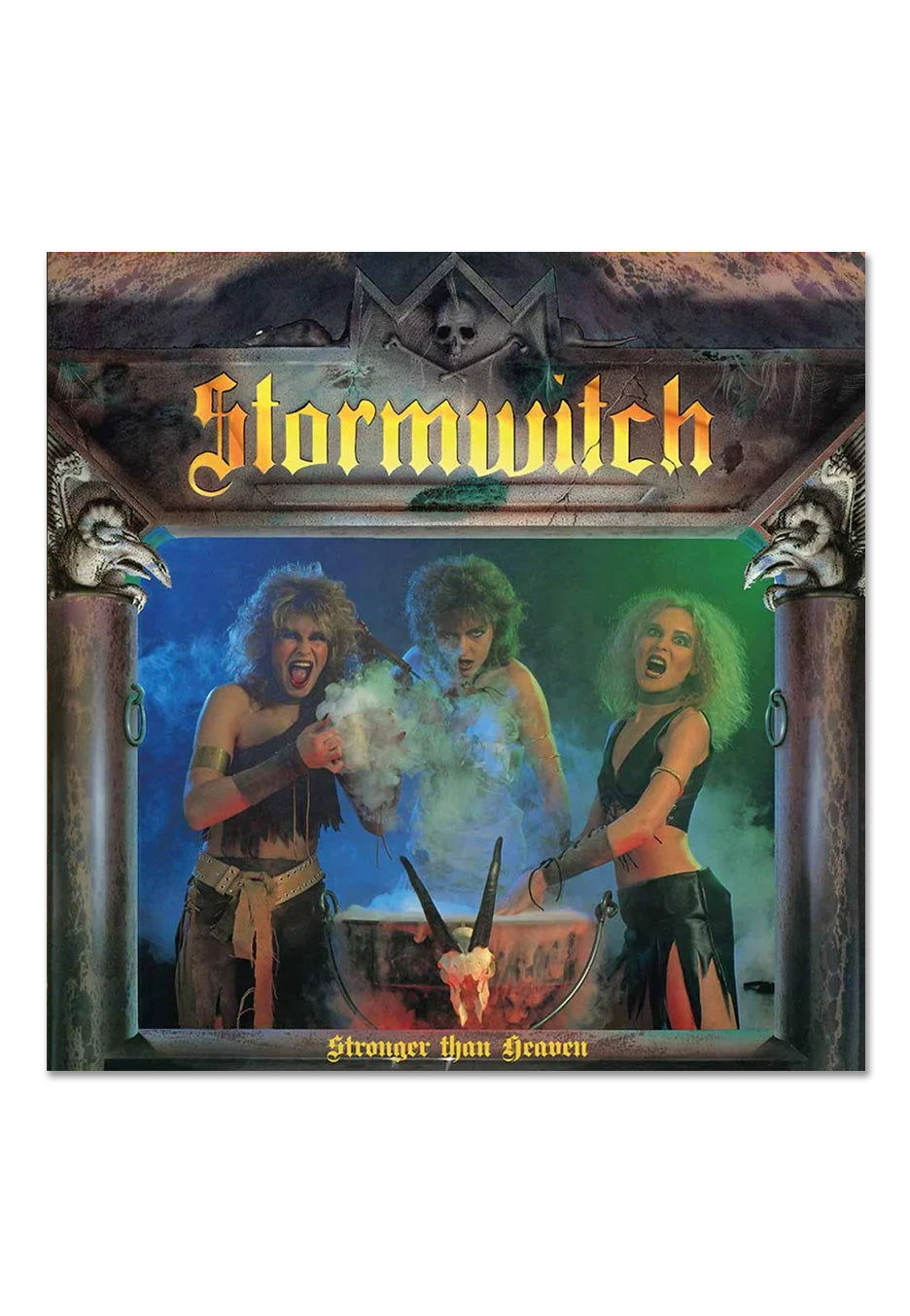 Stormwitch - Stronger Than Heaven Ltd. Blue/Yellow - Colored Vinyl Wiki Cheap Pice