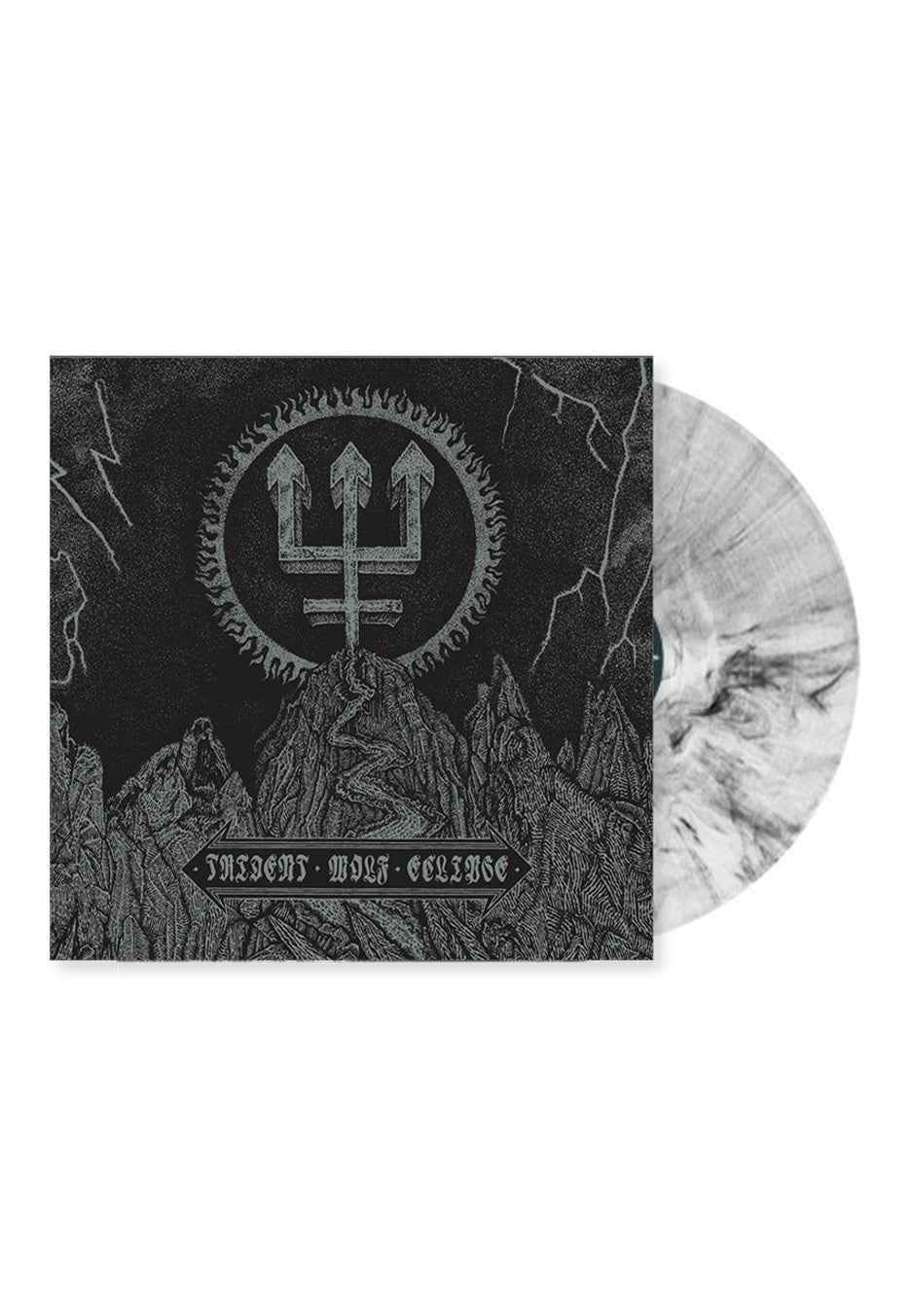 Watain - Trident Wolf Eclipse Ltd. Silver + White - Marbled Vinyl Cheap Sale Manchester Great Sale