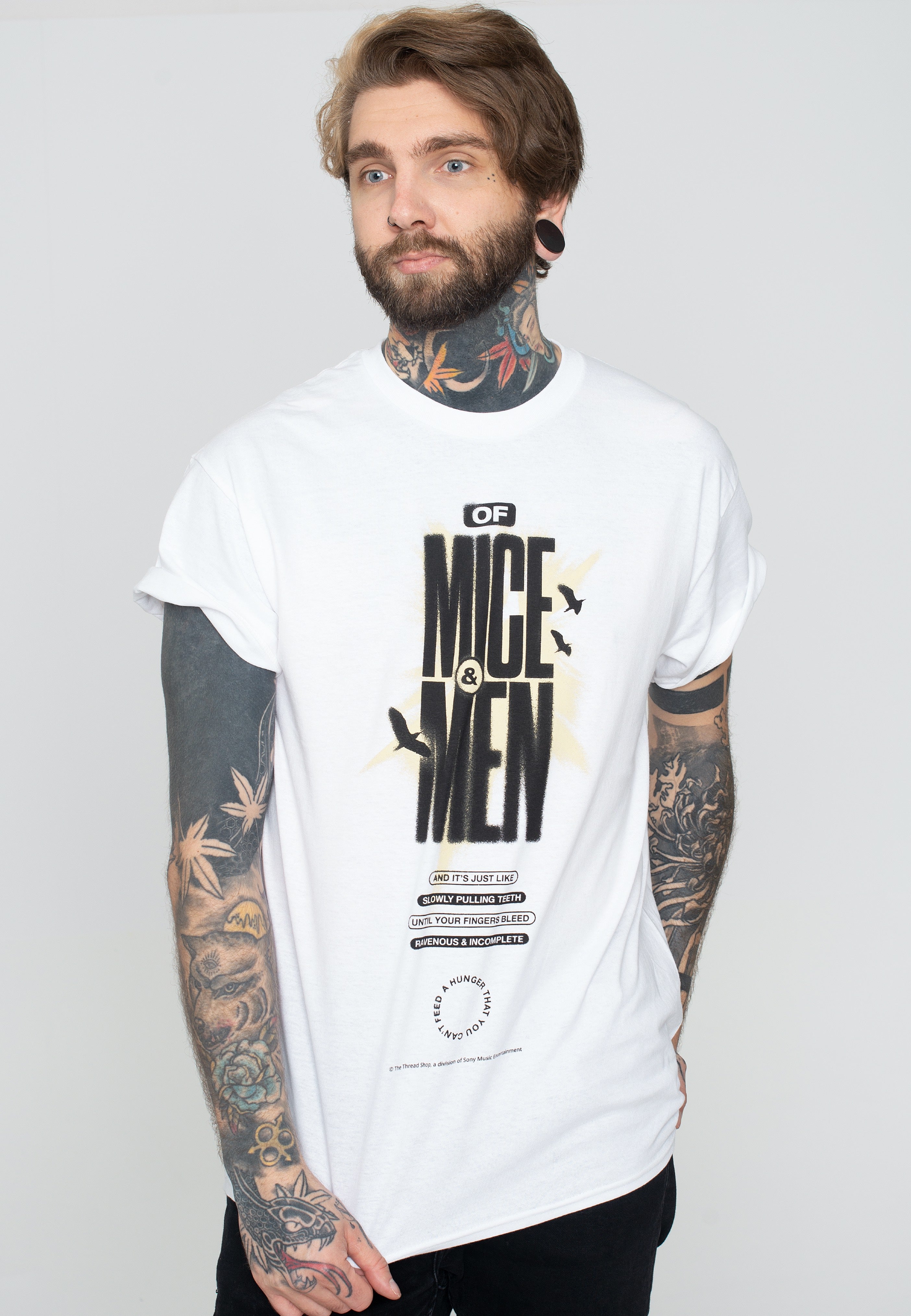 Of Mice & Men - Pulling Teeth White - T-Shirt Buy Cheap Websites