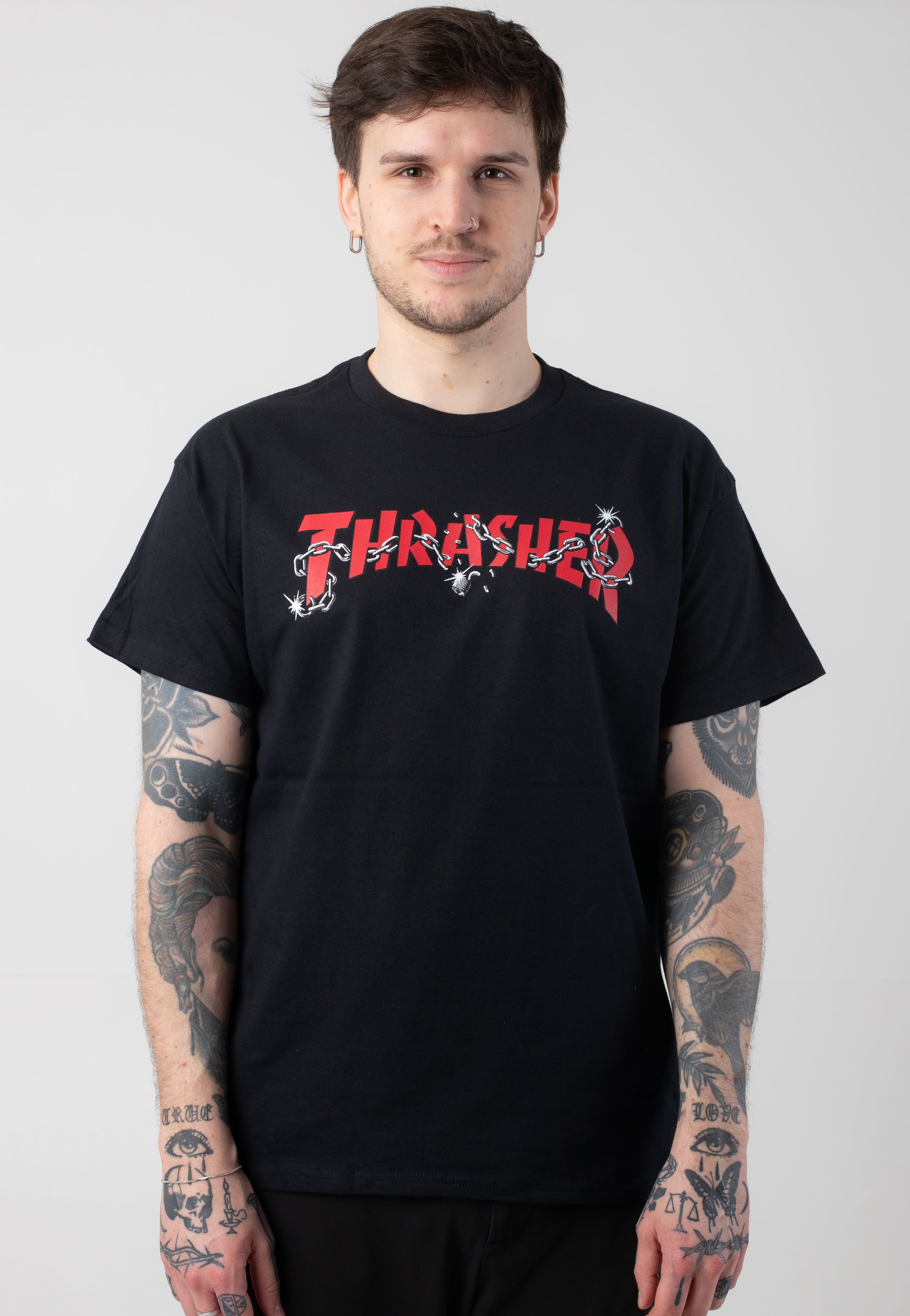 Thrasher - Chains By Daniel Shepard Black - T-Shirt Buy Cheap Shop