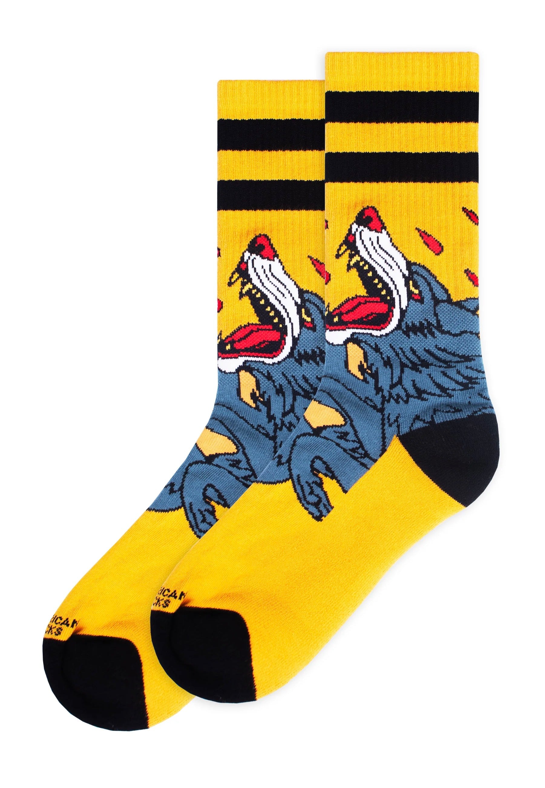 American Socks - Wolfpack Mid High Yellow - Socks Discount Big Sale