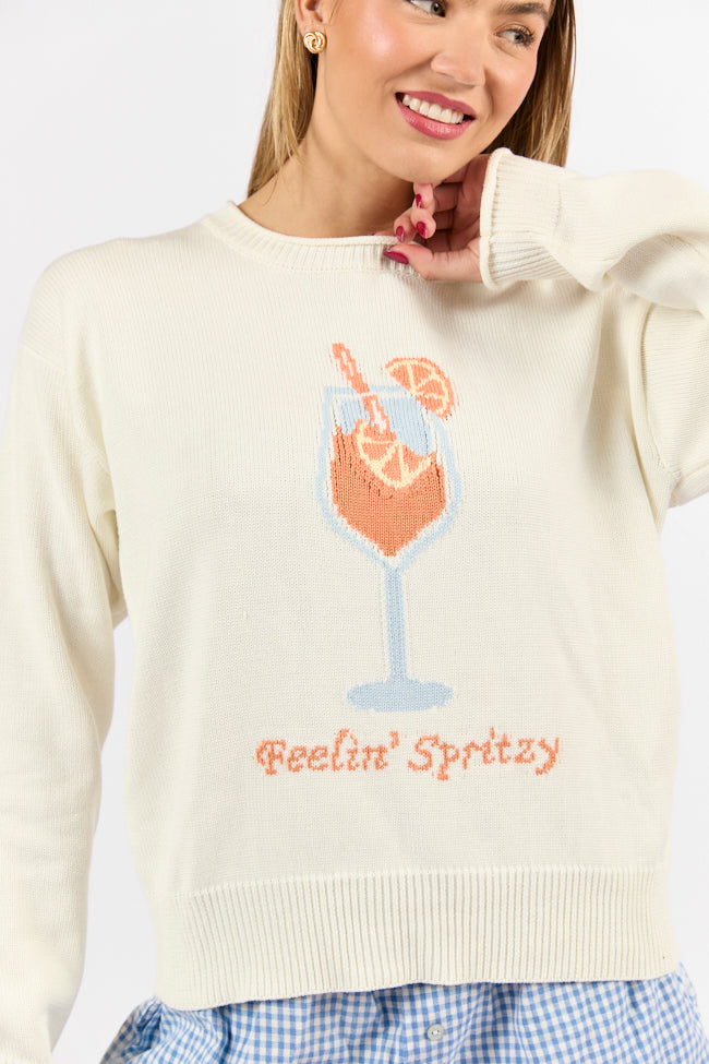 Feelin' Spritzy Ivory Multi Sweater