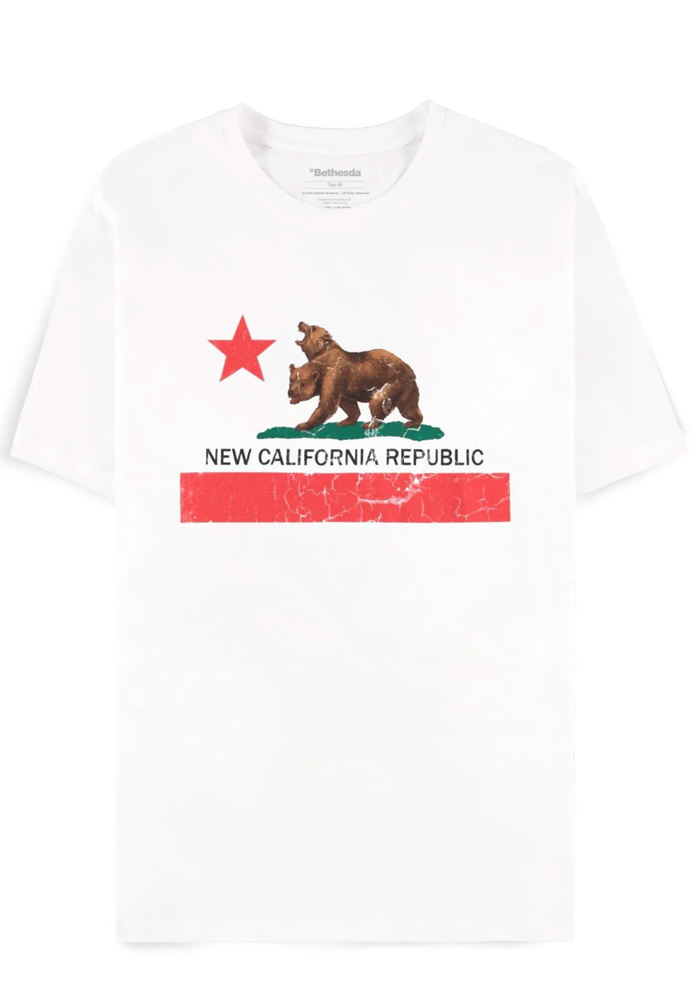 Fallout - New California Republic White - T-Shirt Clearance Latest