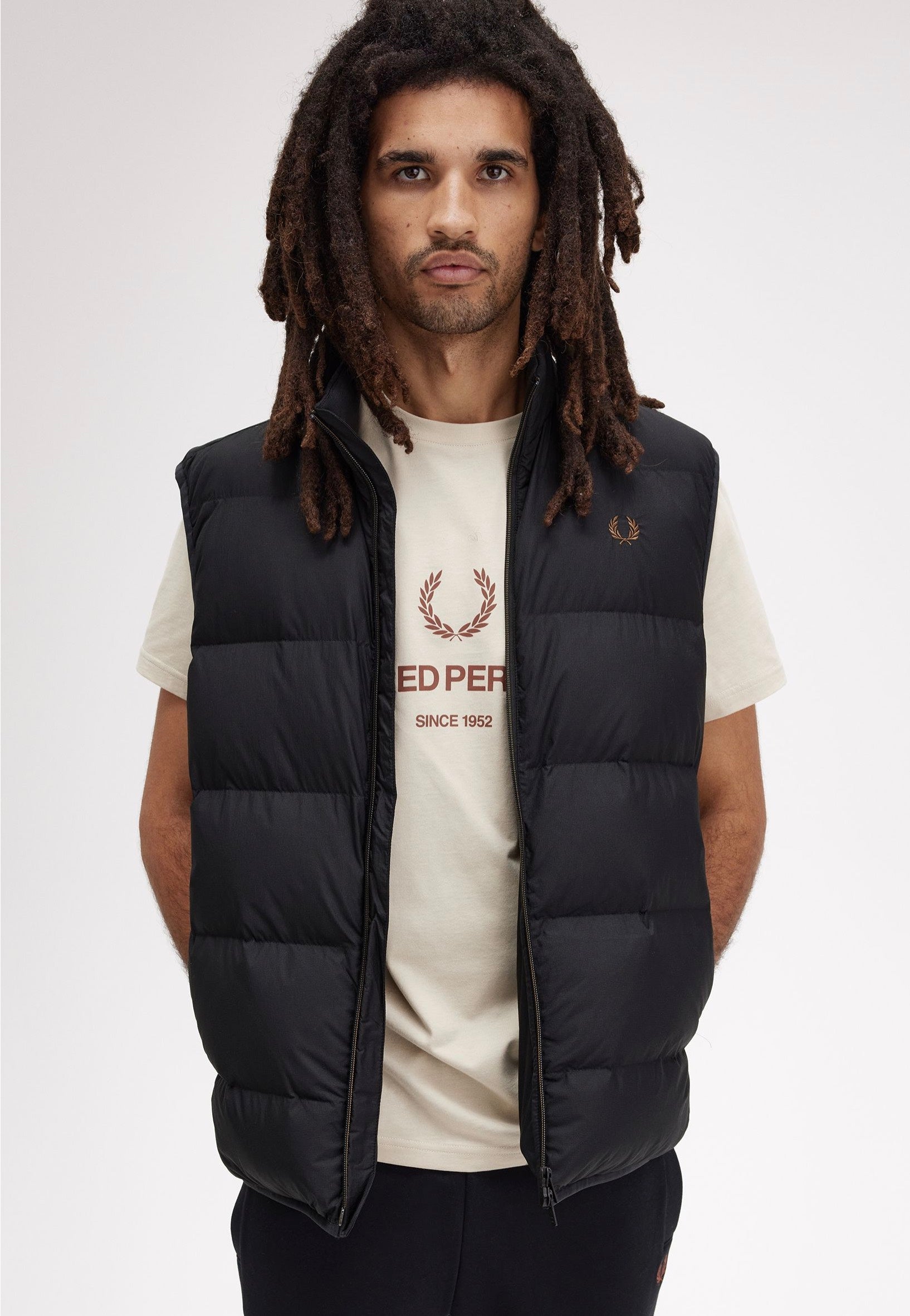 Fred Perry - Insulated Black - Vest Buy Cheap Clearance