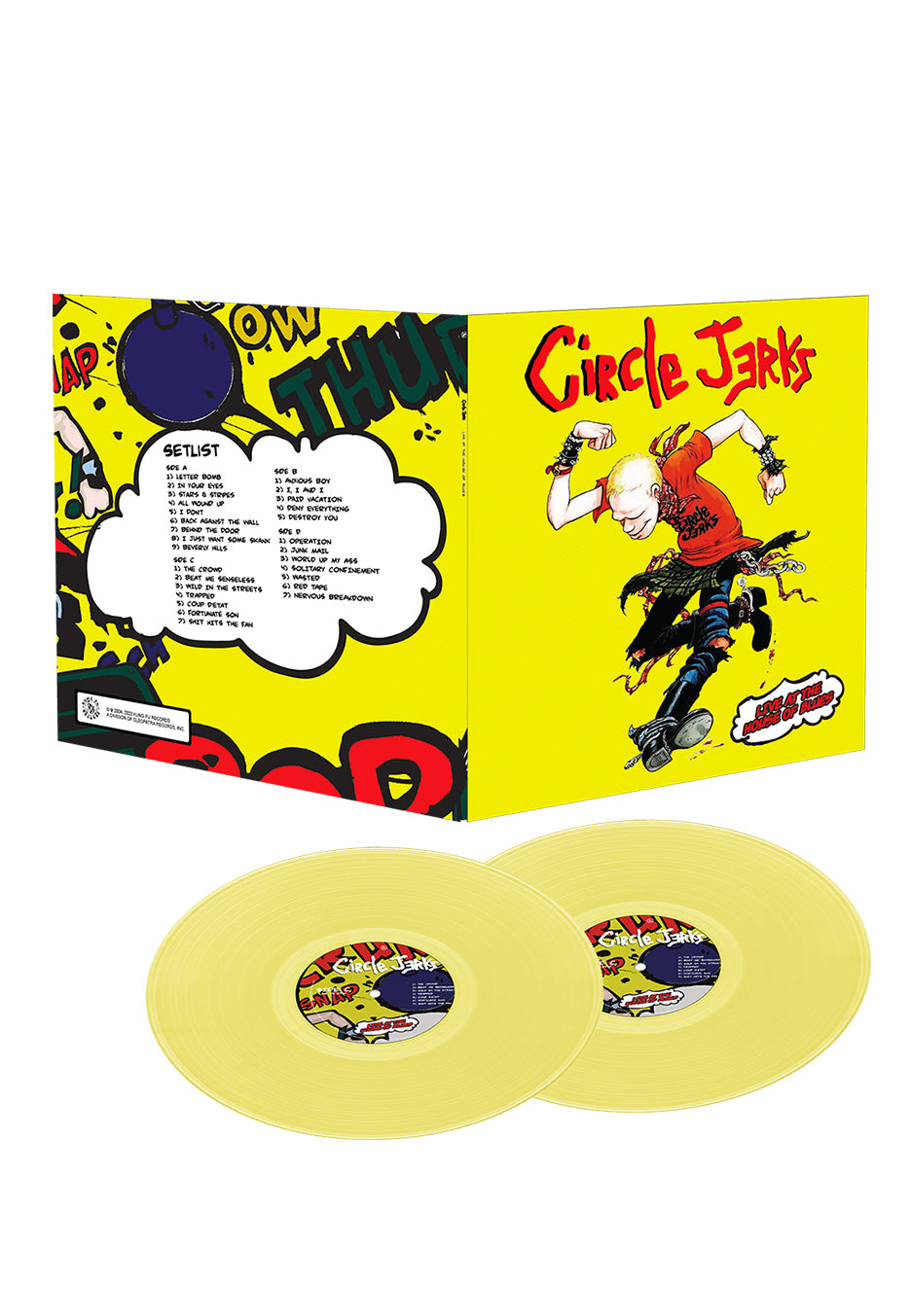 Circle Jerks - Live At The House Of Blues Yellow - Colored 2 Vinyl Latest Collections Online