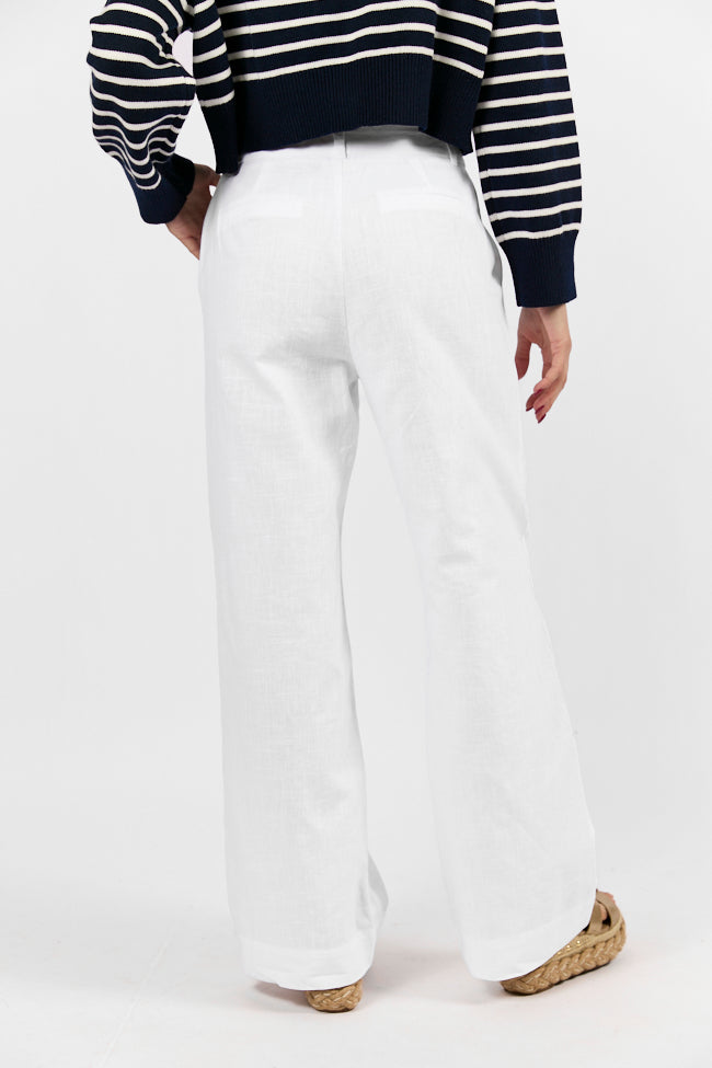 Day Off Ivory Linen Blend Pants Best Wholesale