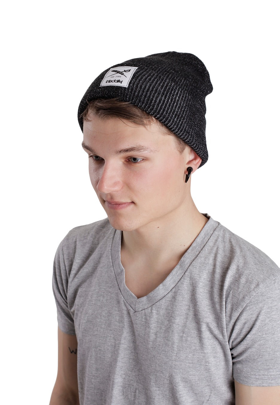 Iriedaily - Smurpher Heavy Black Melange - Beanie Cheap High Quality