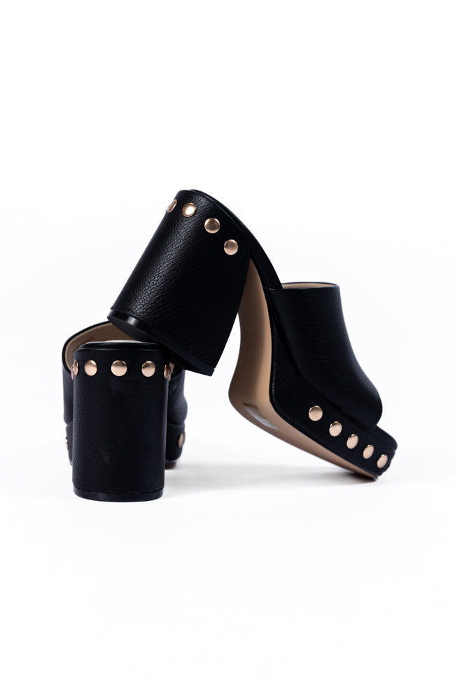 Hunter Black Studded Heels Free Shipping Purchase