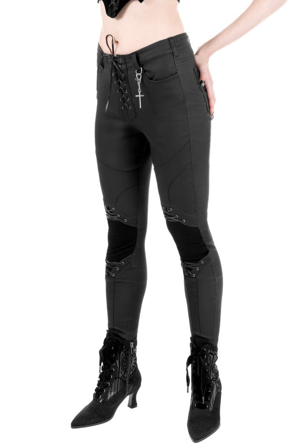 Restyle - Mortem Lace Up Black - Pants Buy Cheap Choice