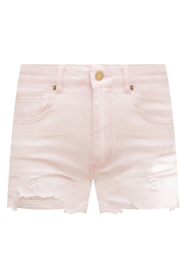 Find Me Again Distressed Light Pink Shorts FINAL SALE Geniue Stockist Online