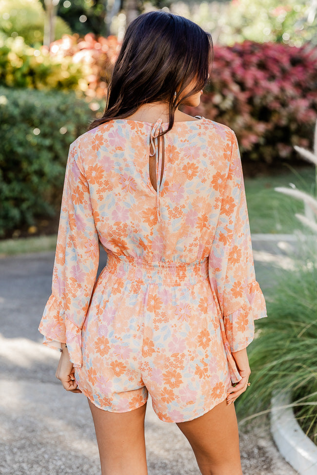 I Keep Hoping Floral Orange Romper FINAL SALE Where To Buy