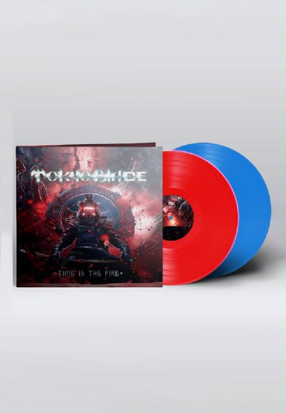 Tokyo Blade - Time Is The Fire Ltd. Blue & Red - Colored 2 Vinyl Free Shipping The Cheapest