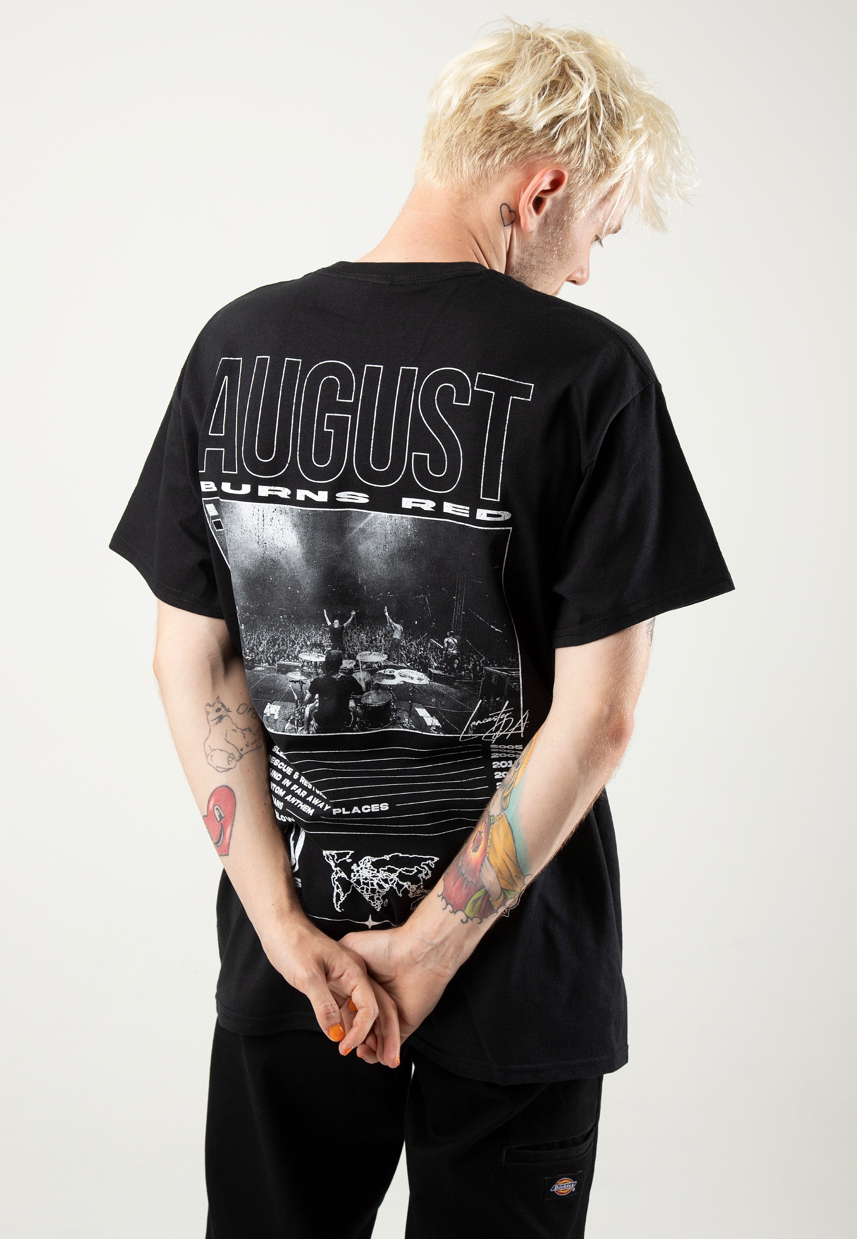 August Burns Red - 20 Years Album Titles - T-Shirt Genuine For Sale