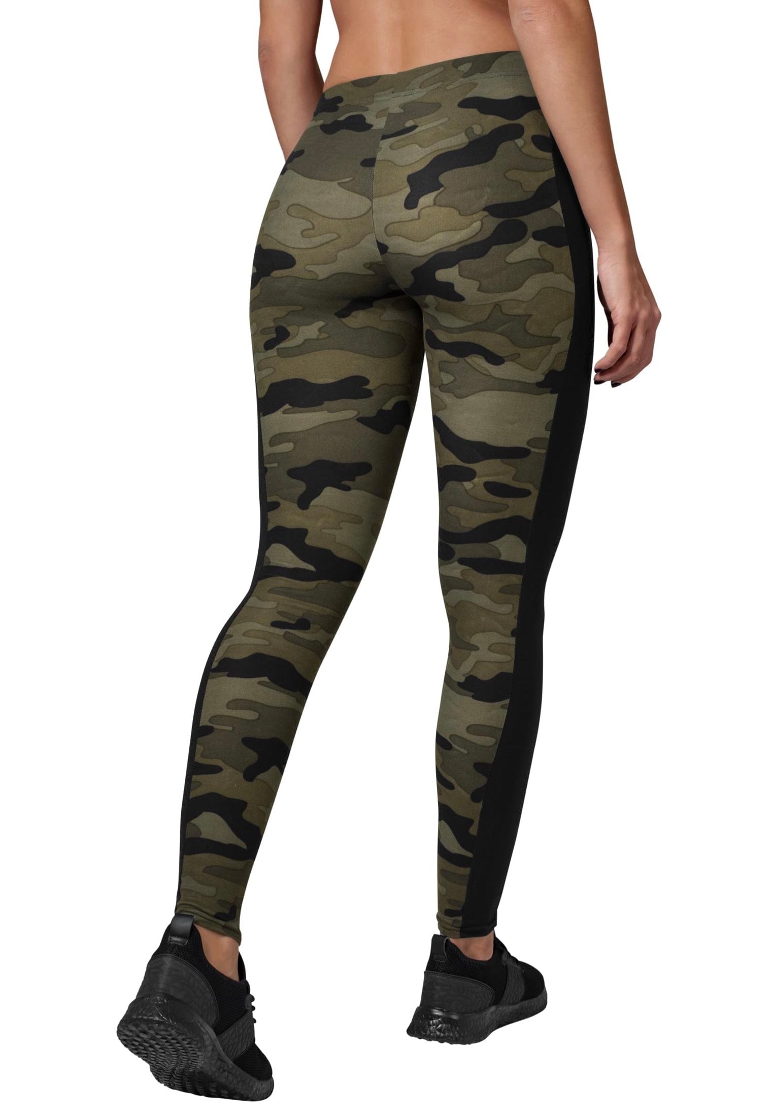 Urban Classics - Ladies Stripe Woodcamo/Black - Leggings Enjoy For Sale