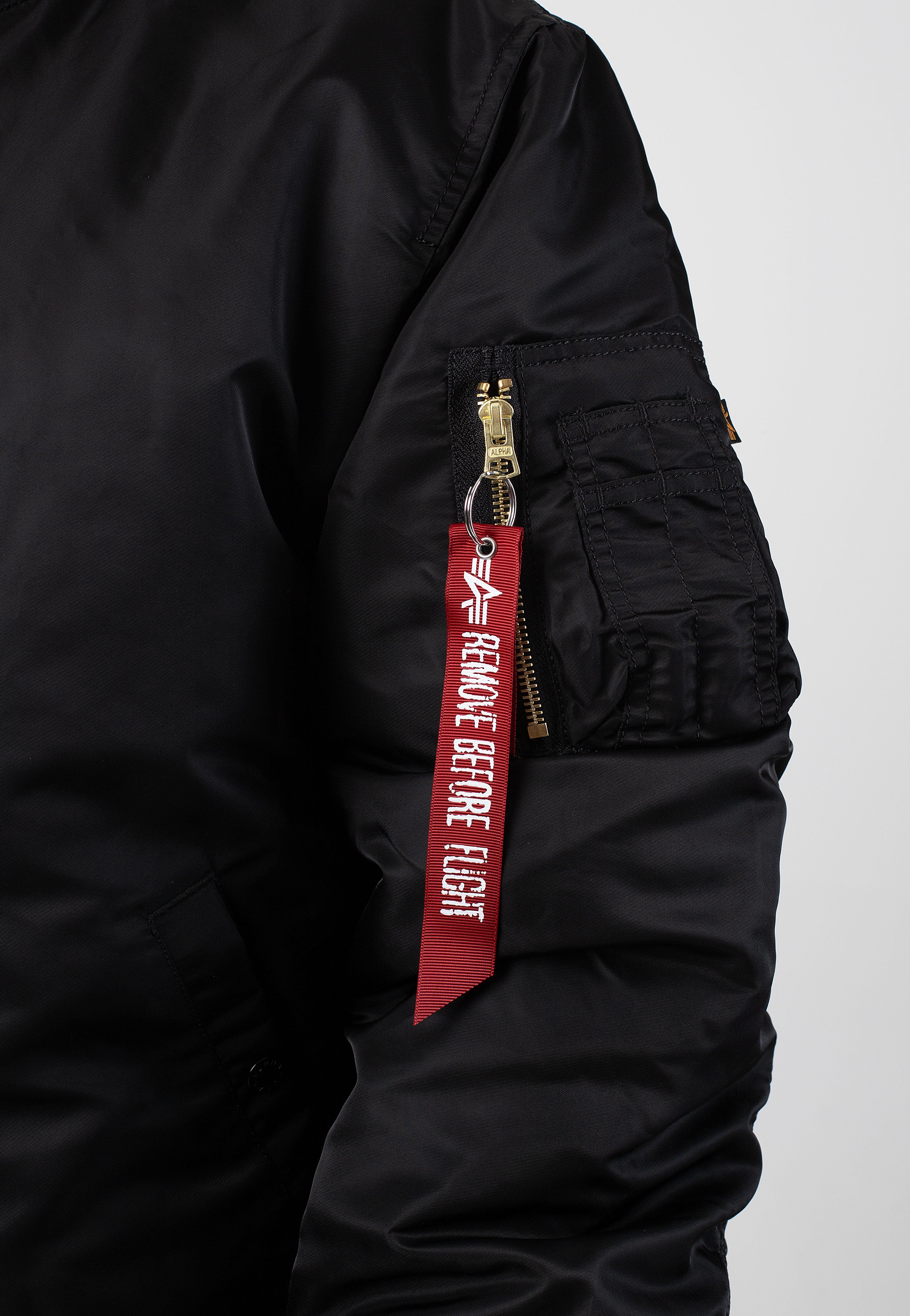 Alpha Industries - MA 1 ZH Back EMB Black - Jacket Cheap Pice Top Quality