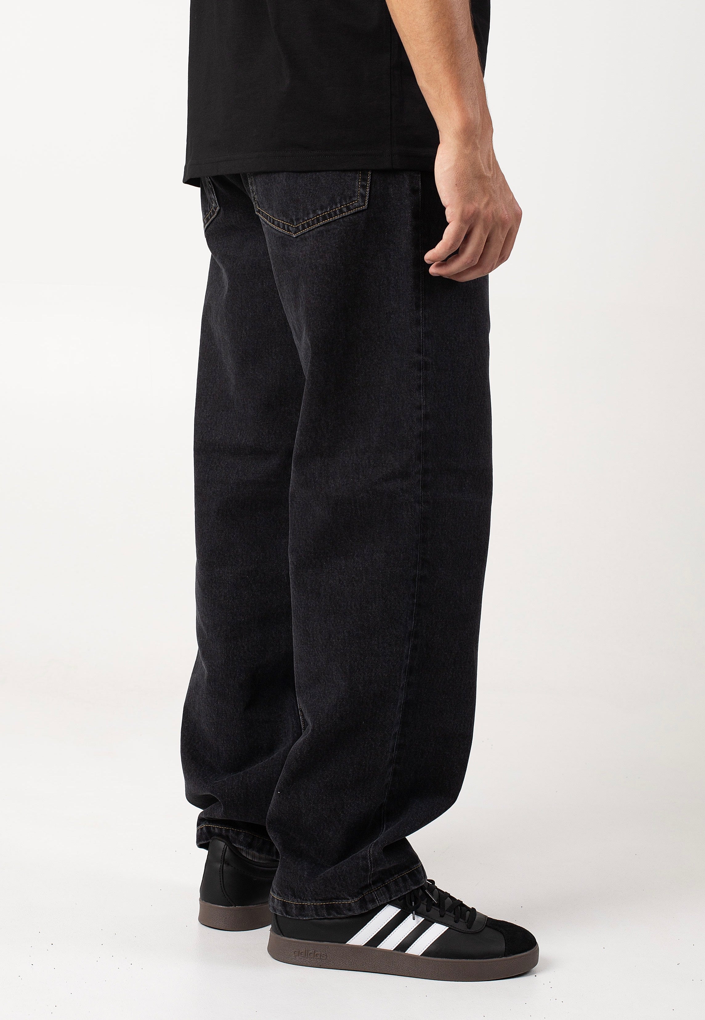 Carhartt WIP - Aaron Stone Washed Black - Jeans Geniue Stockist