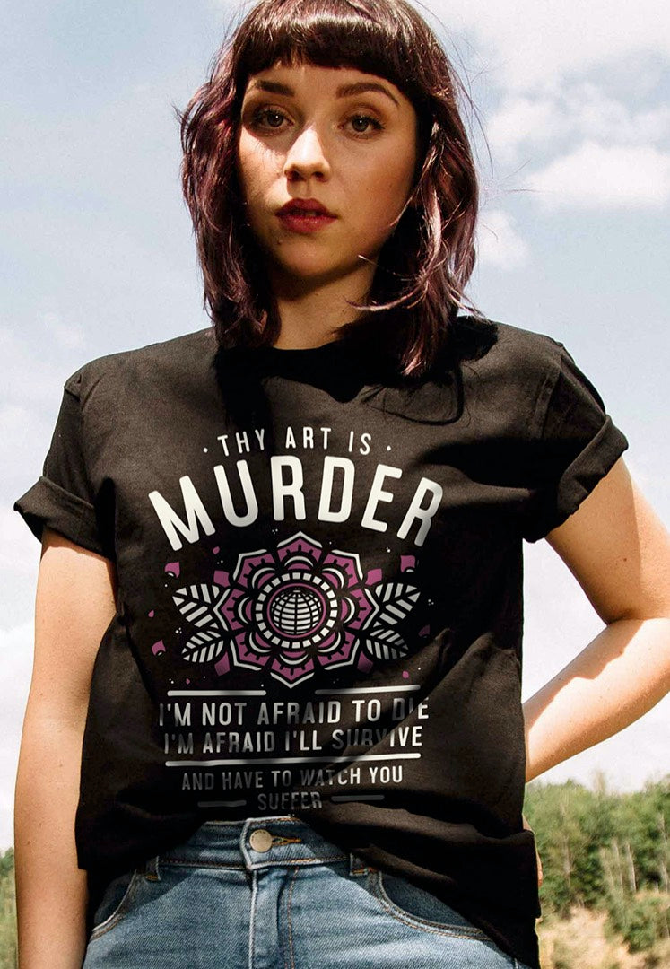 Thy Art Is Murder - Not Afraid Extended Shoulder - Girly Grey Outlet Store Online