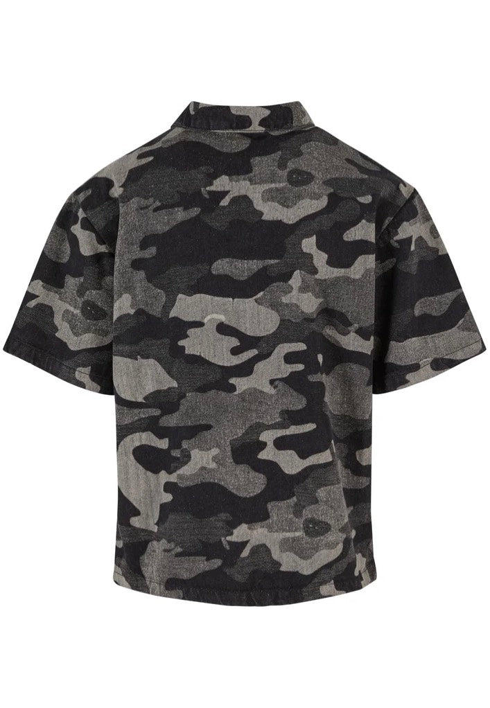 Urban Classics - Laser Printed Boxy Blacklasercamo - Shirt Sale Fast Delivery